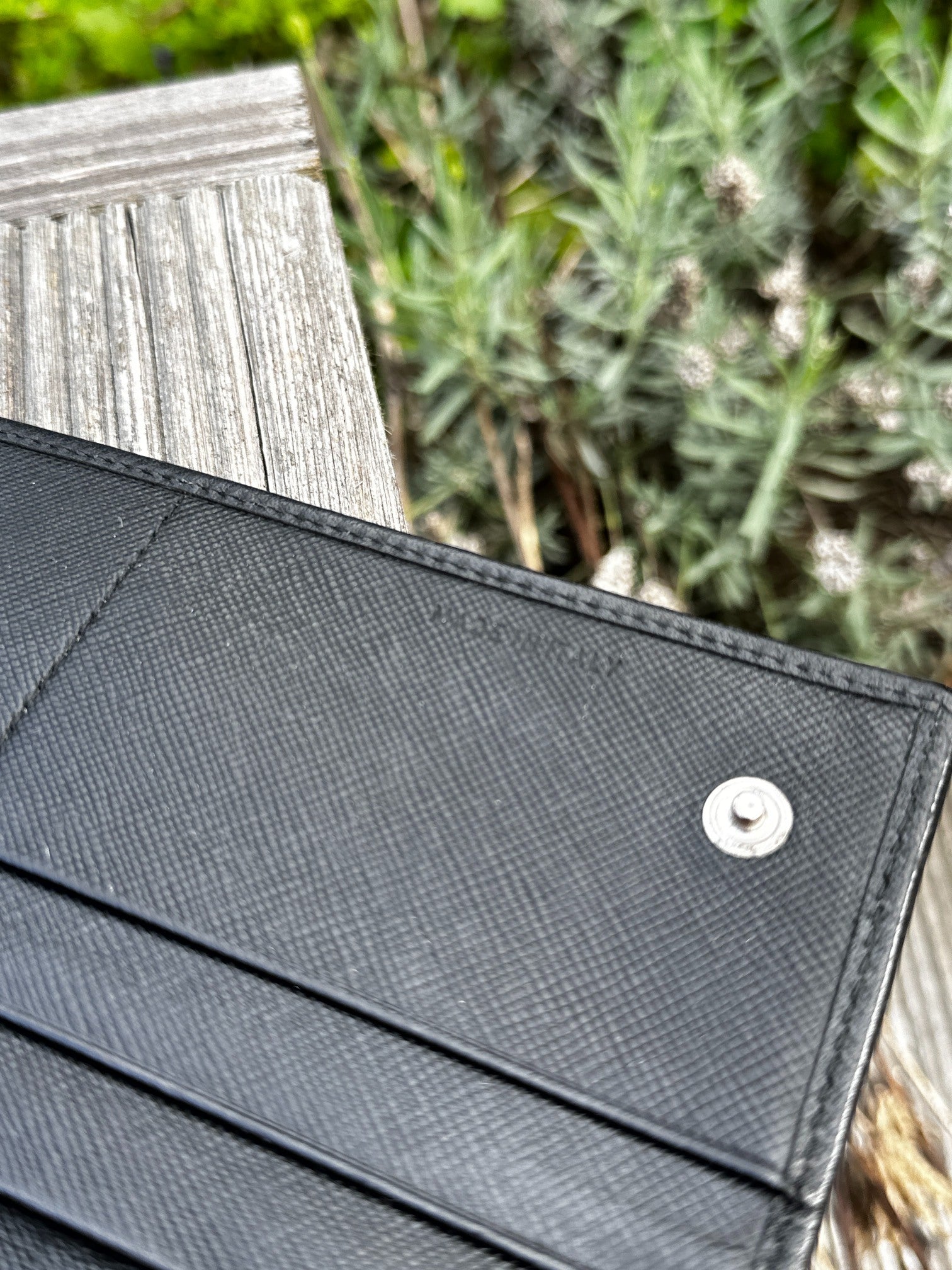 Prada Saffiano Leather Wallet Black