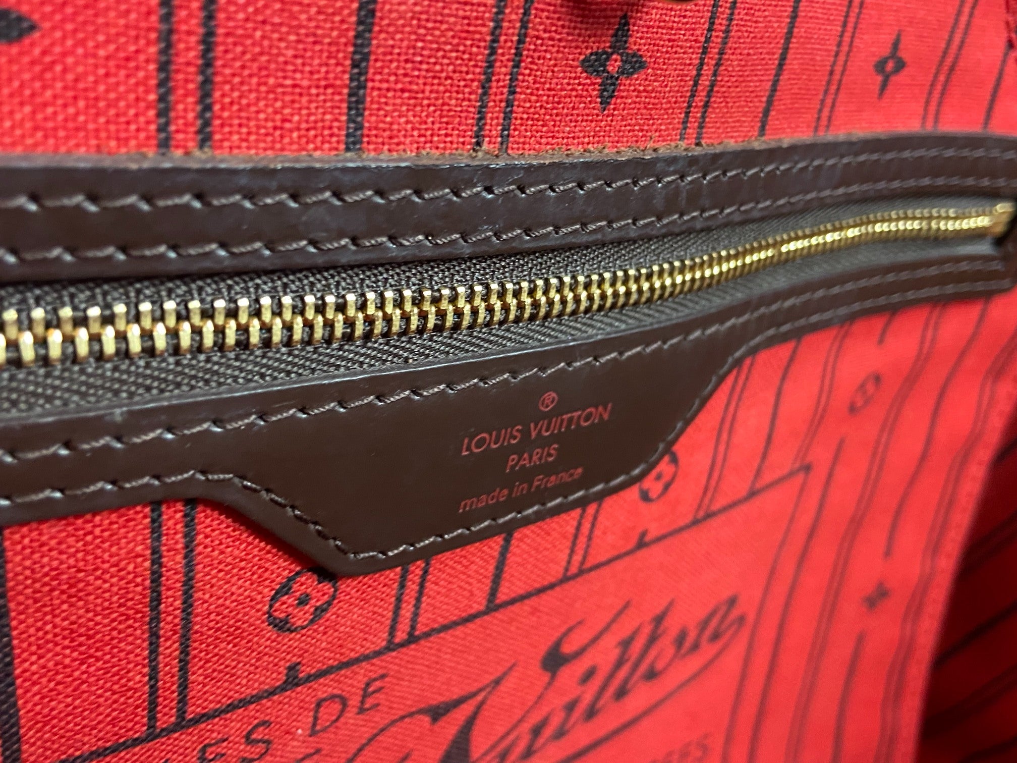 Louis Vuitton Neverfull MM Damier Ebene Canvas