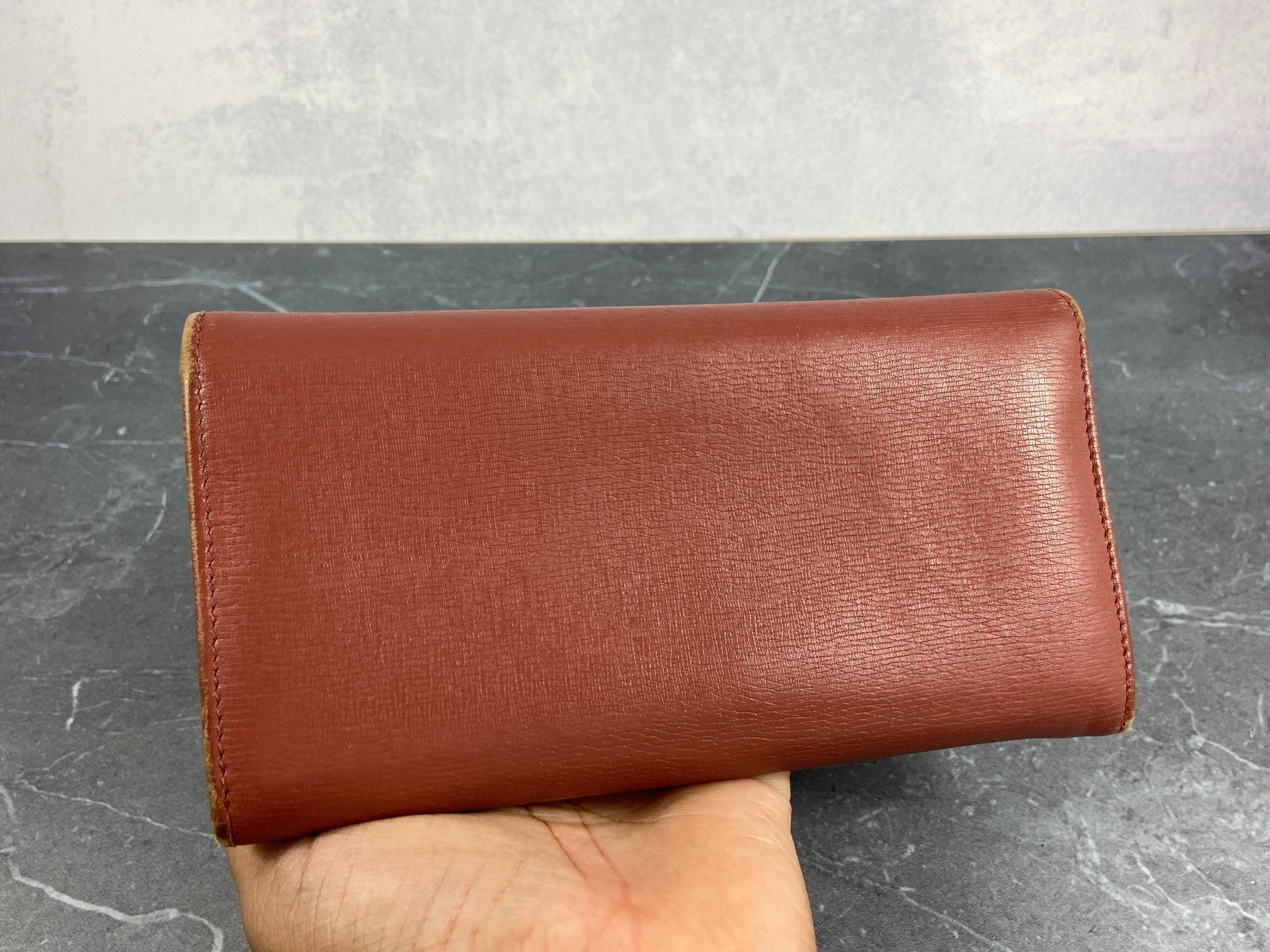 Gucci Long Wallet Light Red Leather
