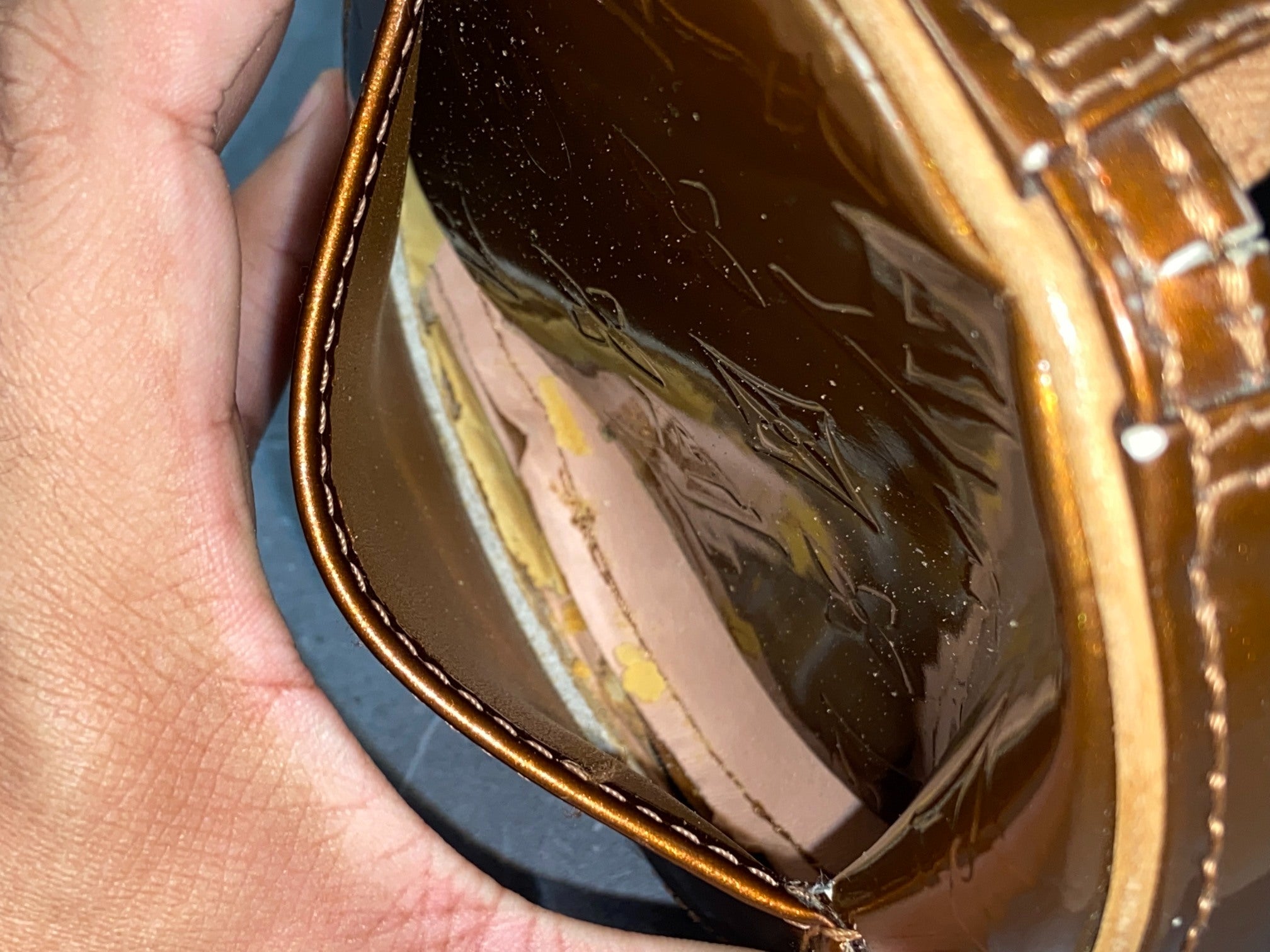 Louis Vuitton Bedford / Papillon Brown Vernis Leather