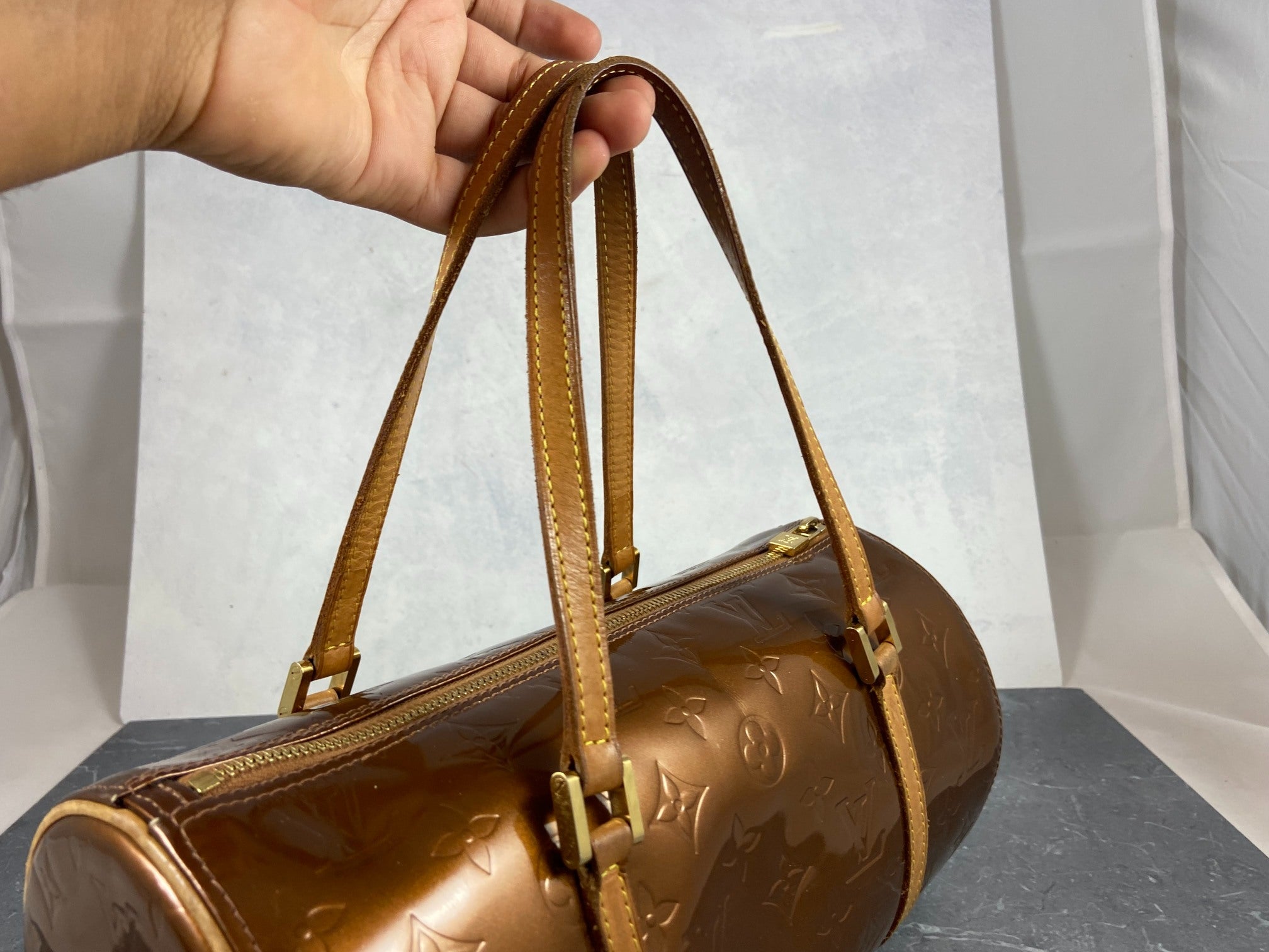 Louis Vuitton Bedford / Papillon Brown Vernis Leather