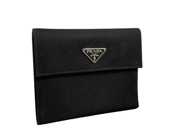 Prada Tessuto Nylon Small Wallet Black