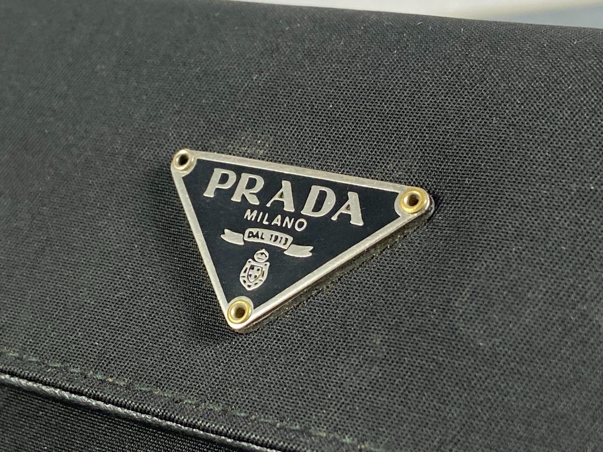Prada Tessuto Nylon Small Wallet Black