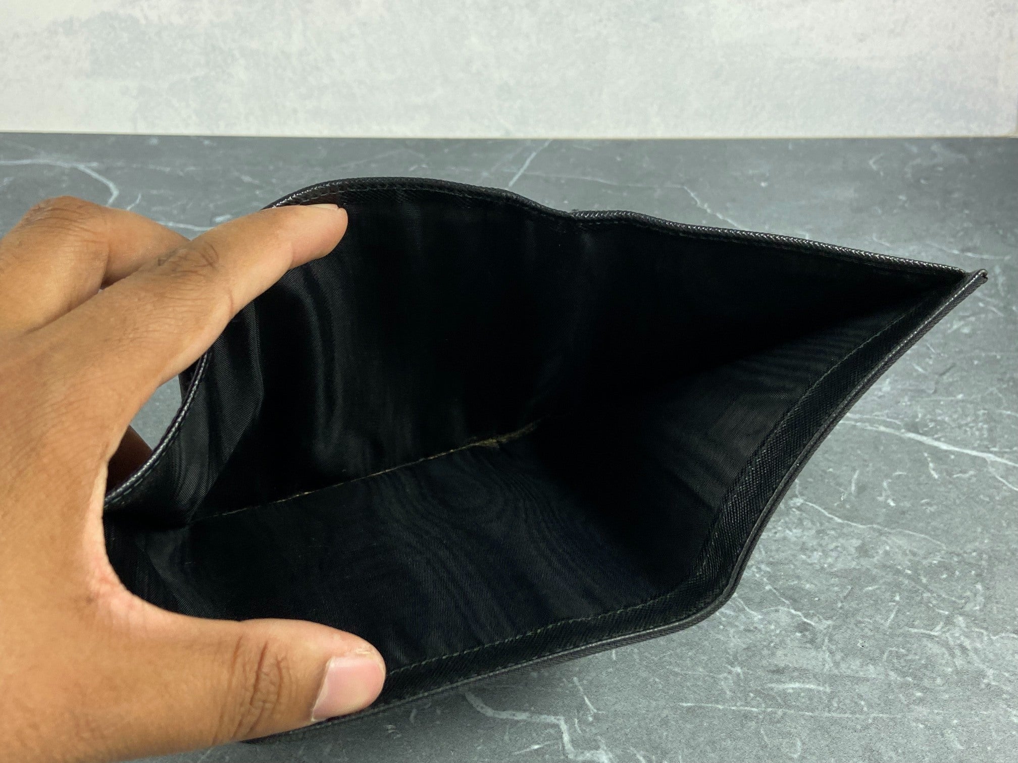 Prada Tessuto Nylon Small Wallet Black