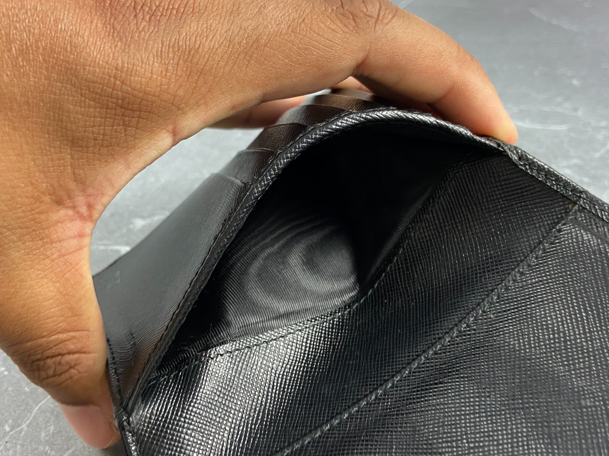 Prada Tessuto Nylon Small Wallet Black