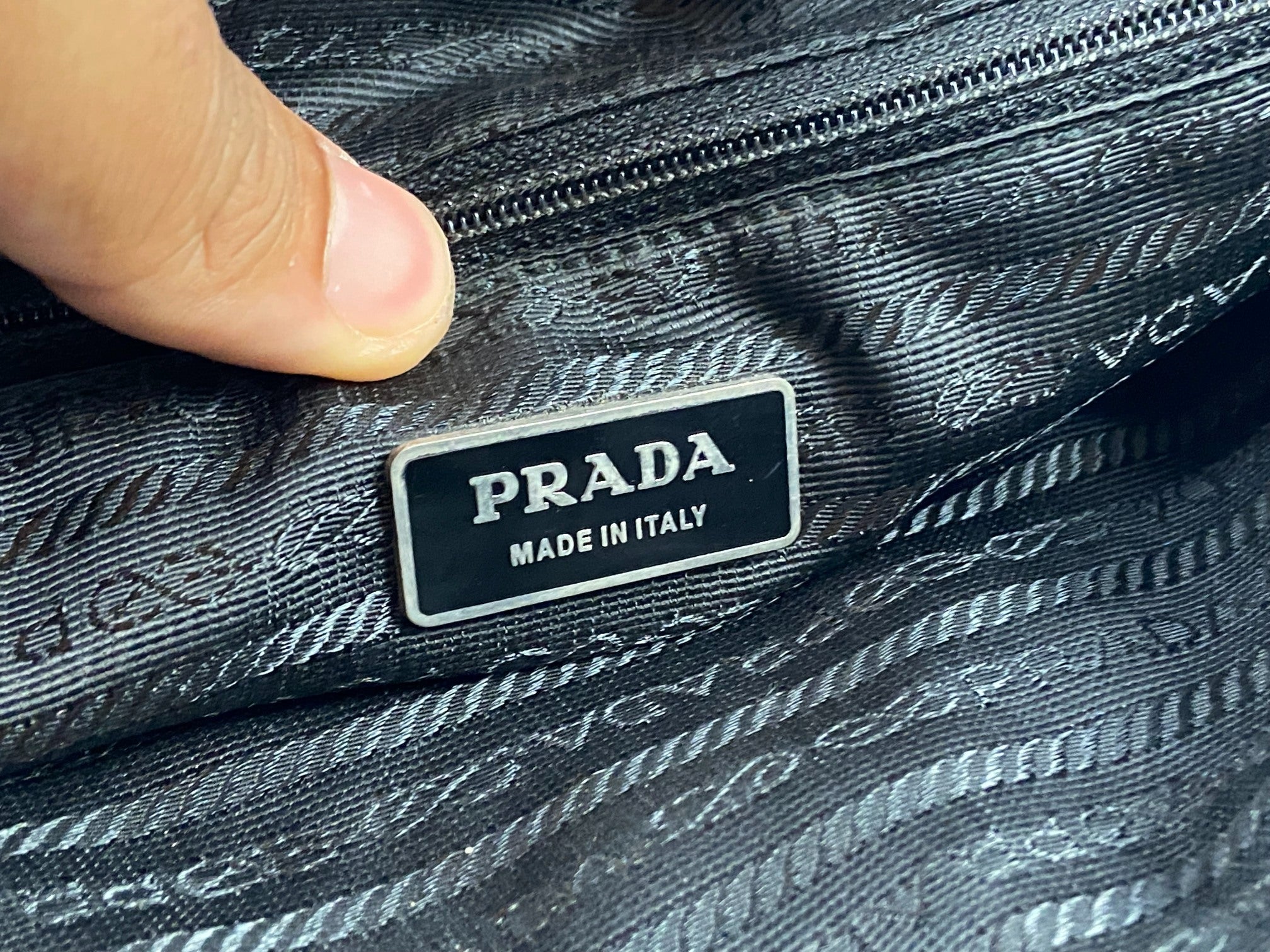 Prada BT0167 Vela Sport Nylon Shoulder / Messenger Bag Black