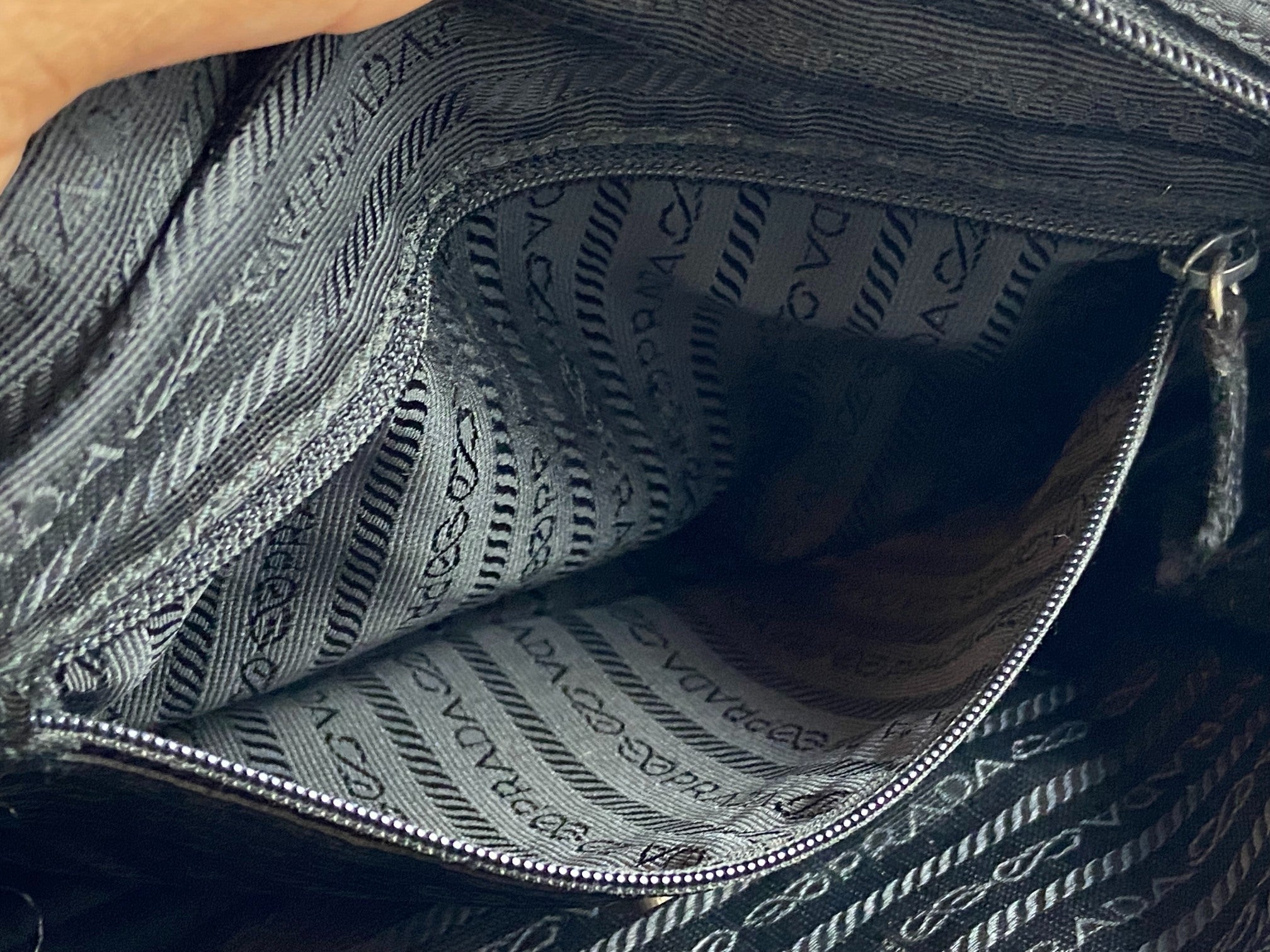 Prada BT0167 Vela Sport Nylon Shoulder / Messenger Bag Black