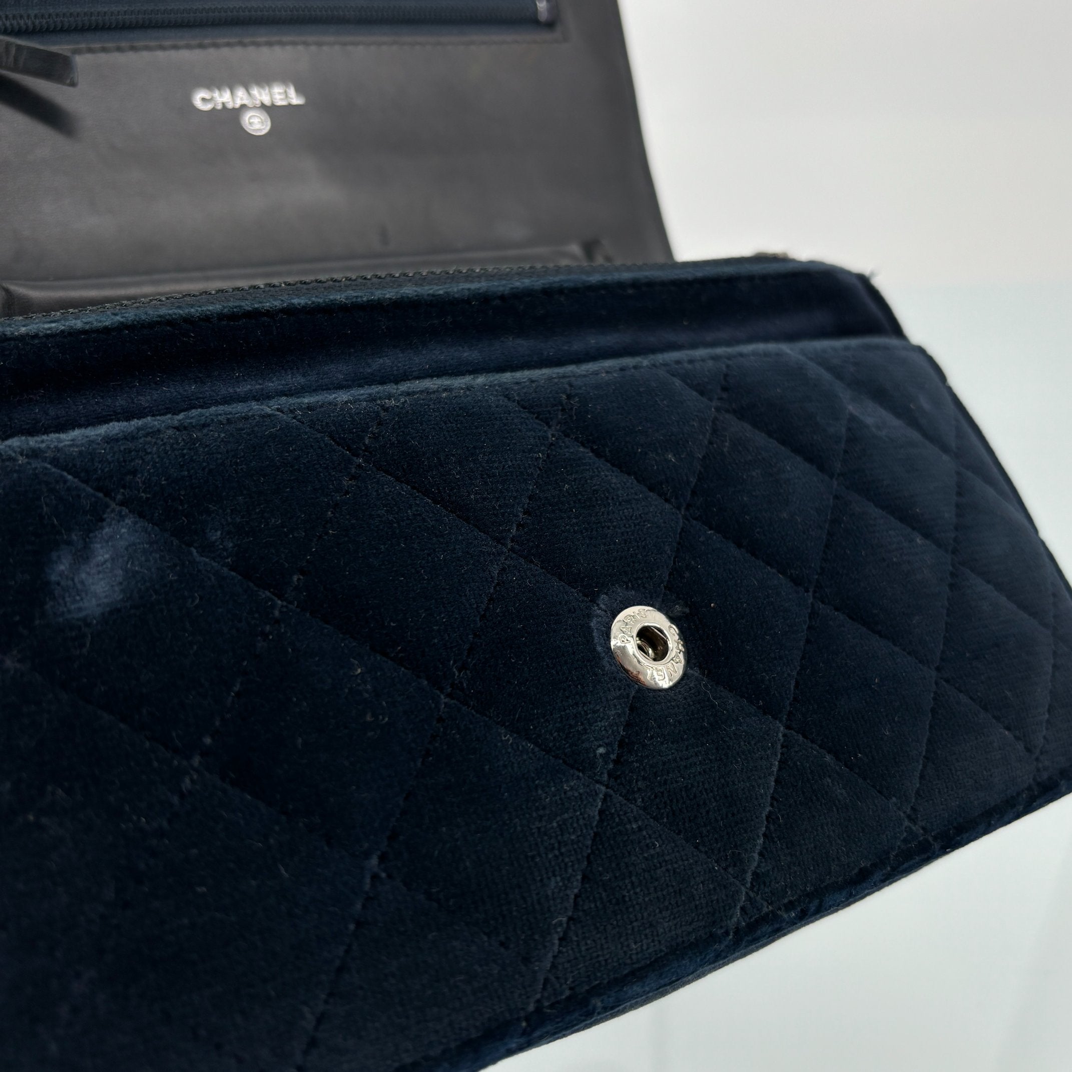Chanel Boy Wallet on Chain Bag Navy