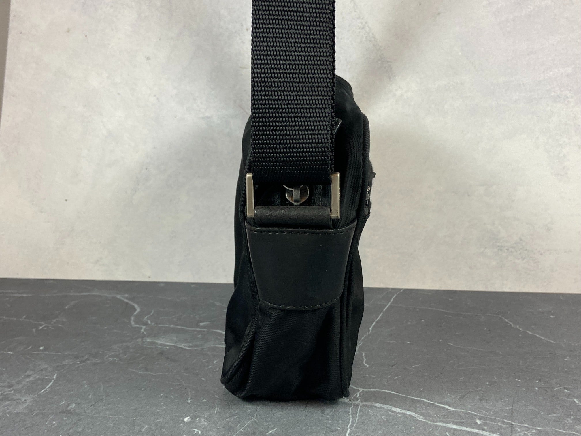 Prada BT0167 Vela Sport Nylon Shoulder / Messenger Bag Black