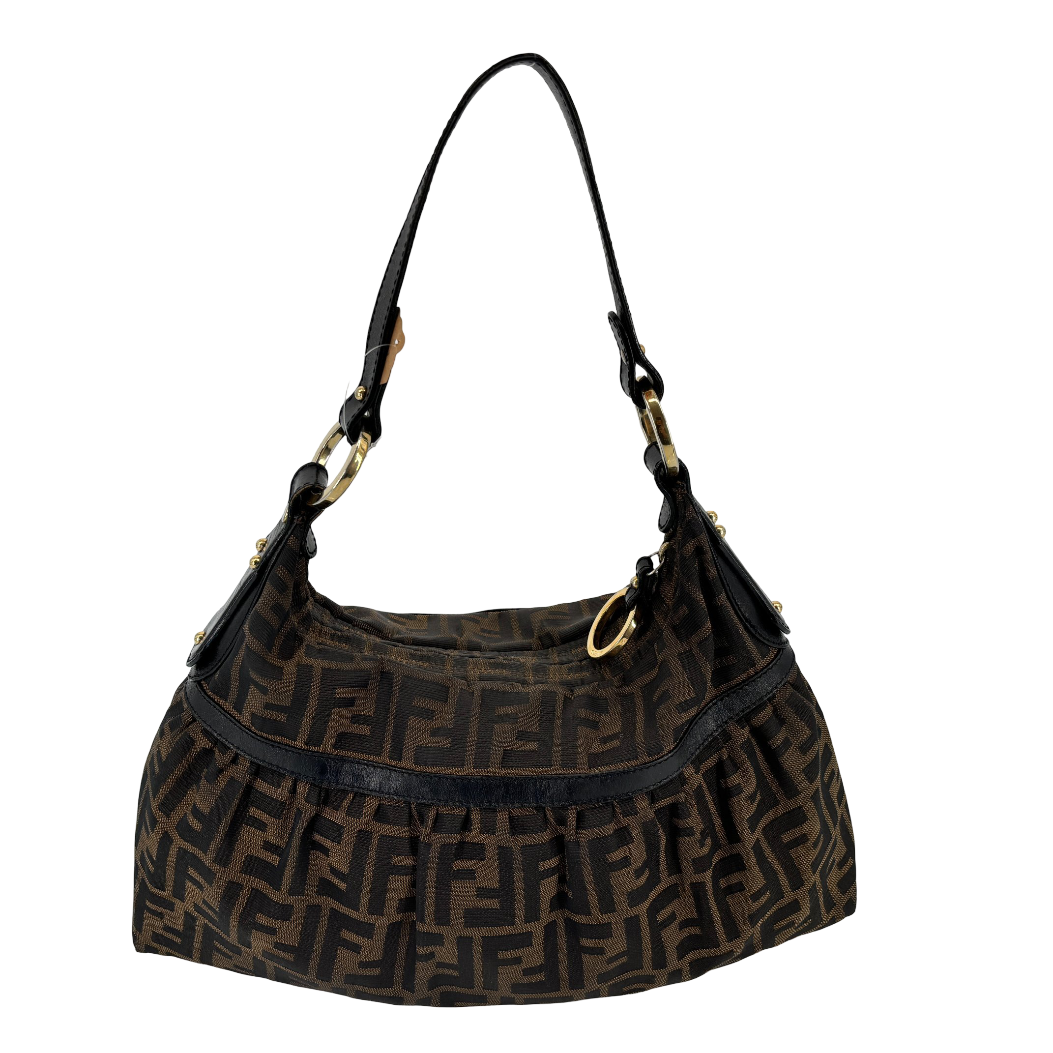 Fendi Chef Hobo Bag Brown Zucca Monogram