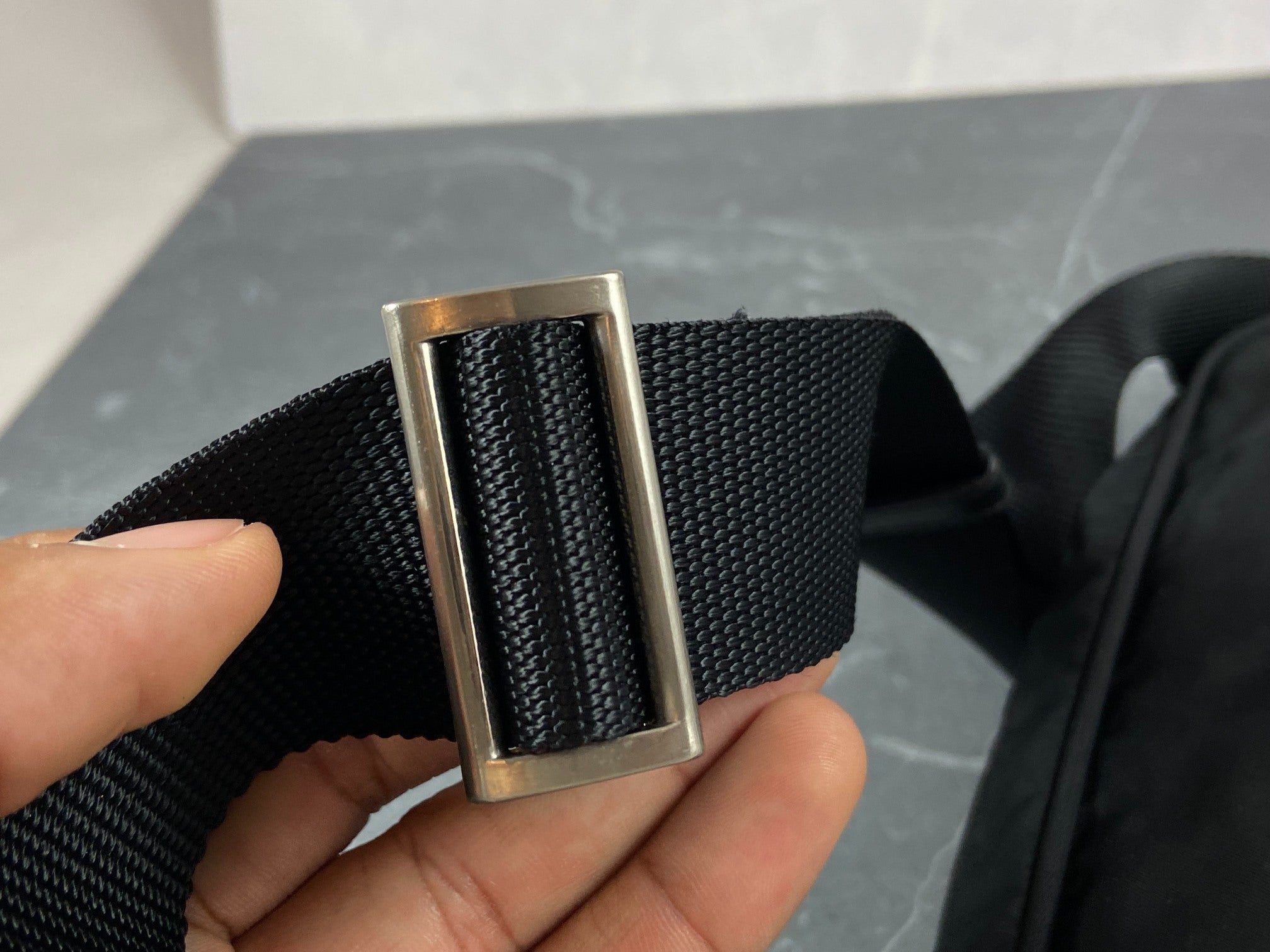 Prada BT0167 Vela Sport Nylon Shoulder / Messenger Bag Black