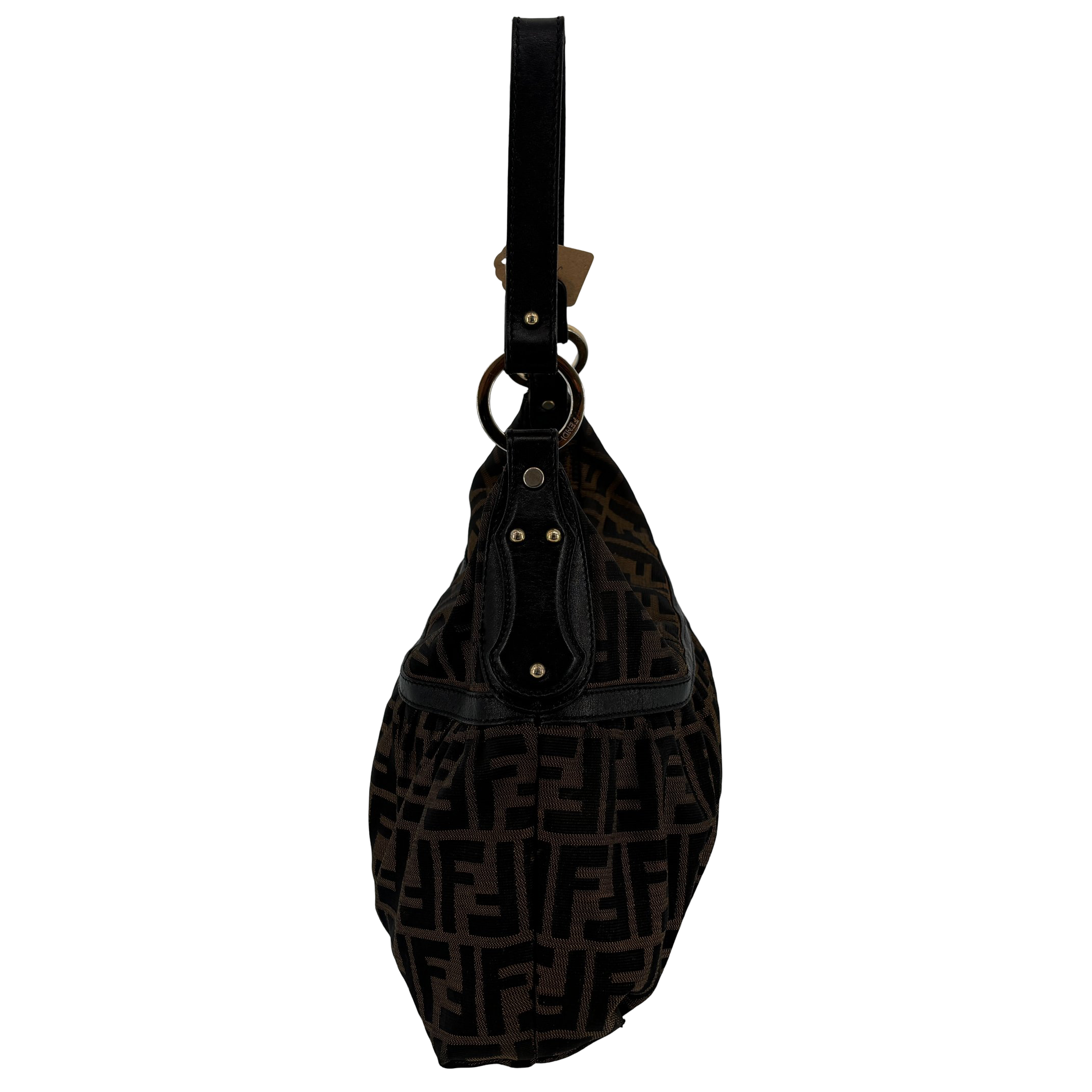 Fendi Chef Hobo Bag Brown Zucca Monogram