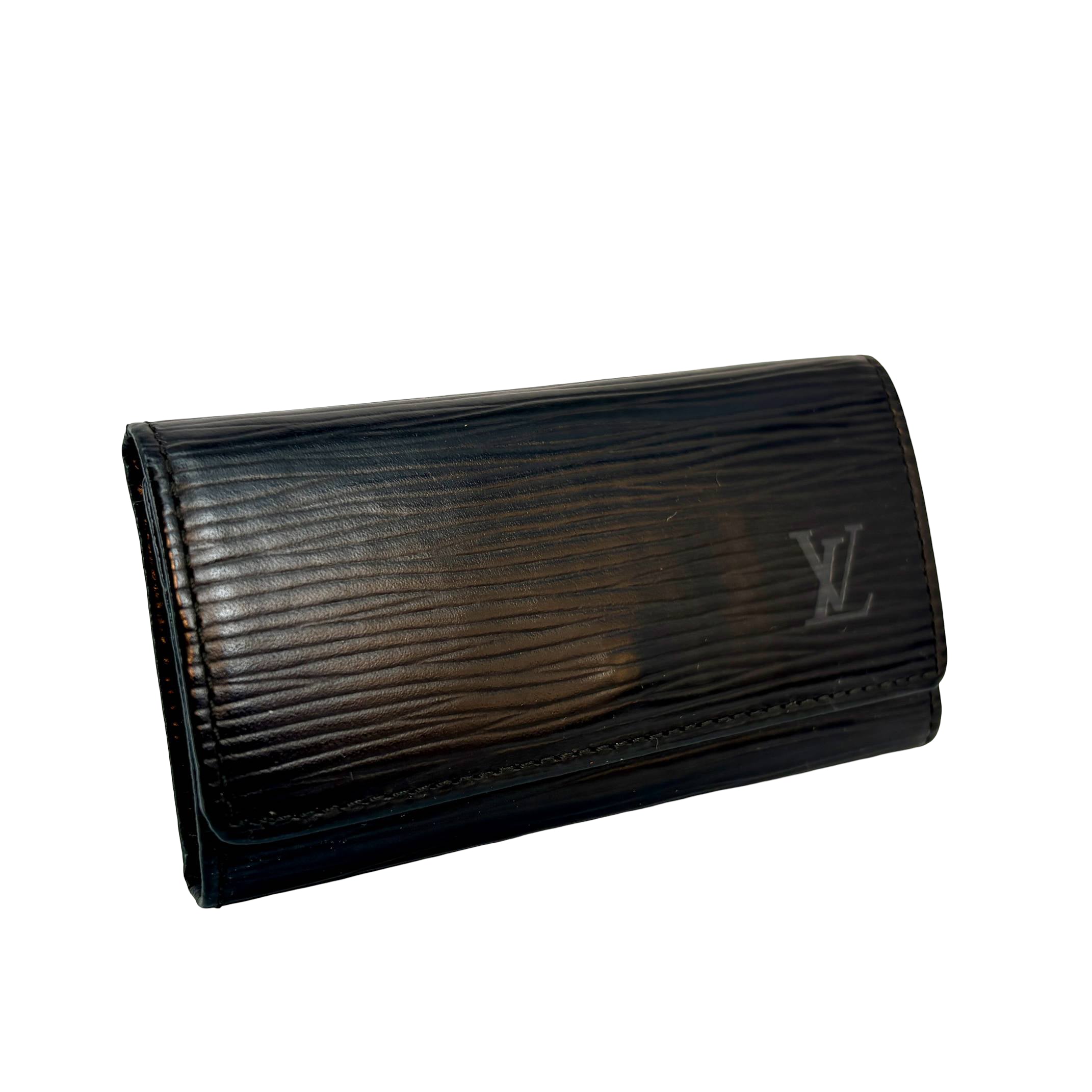 Louis Vuitton 4 Key Holder Black Epi Leather