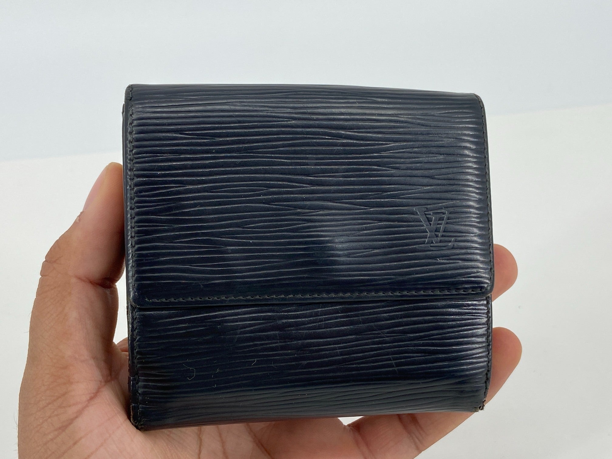 Louis Vuitton Elise Wallet Black Epi Leather