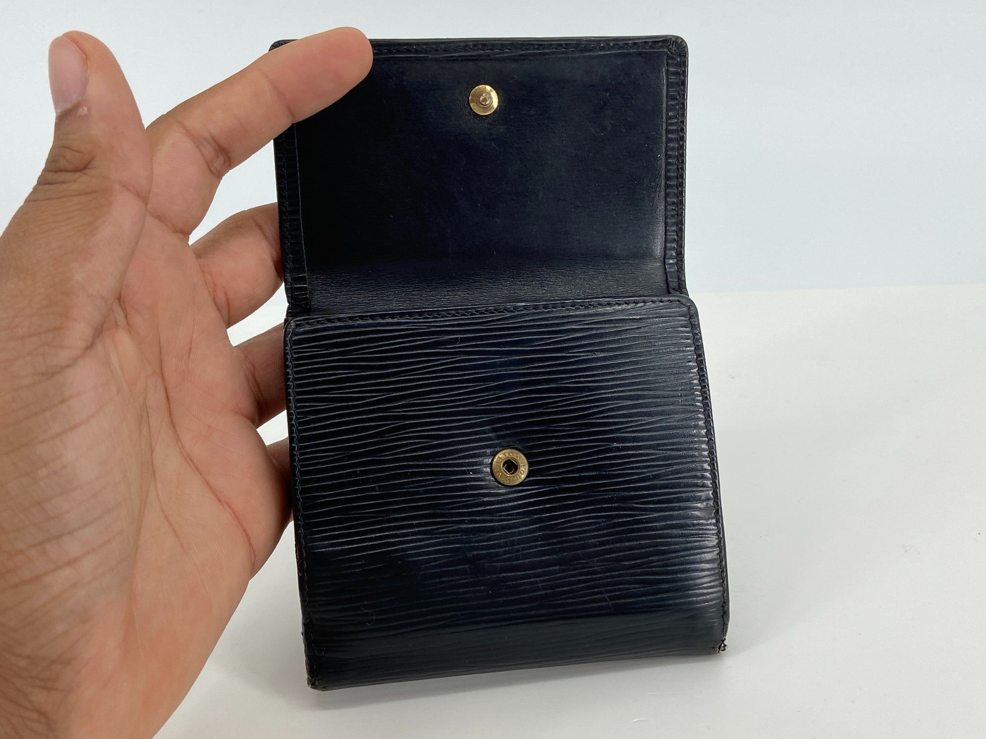 Louis Vuitton Elise Wallet Black Epi Leather