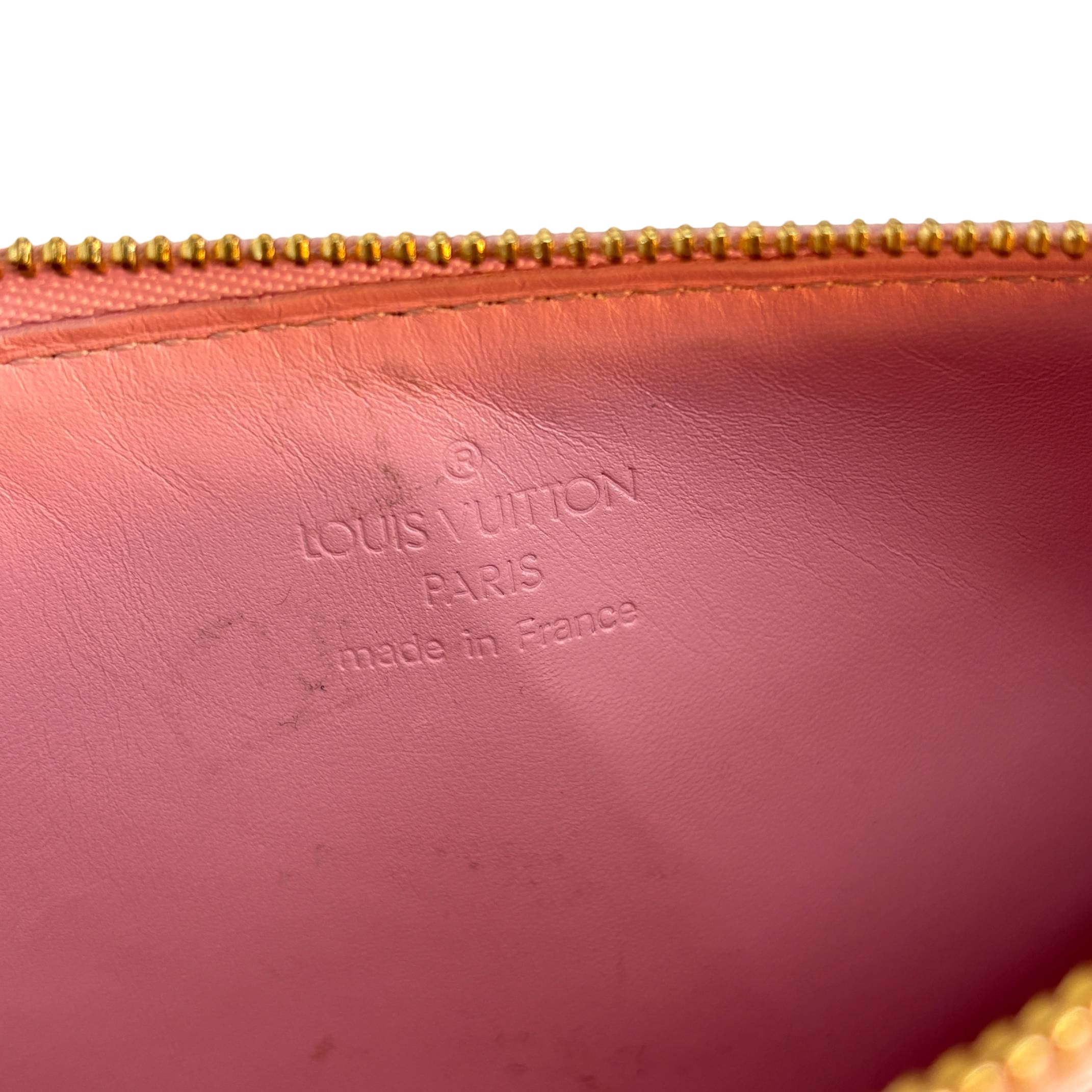 Louis Vuitton Pochette Lexington Orange Vernis Monogram Leather