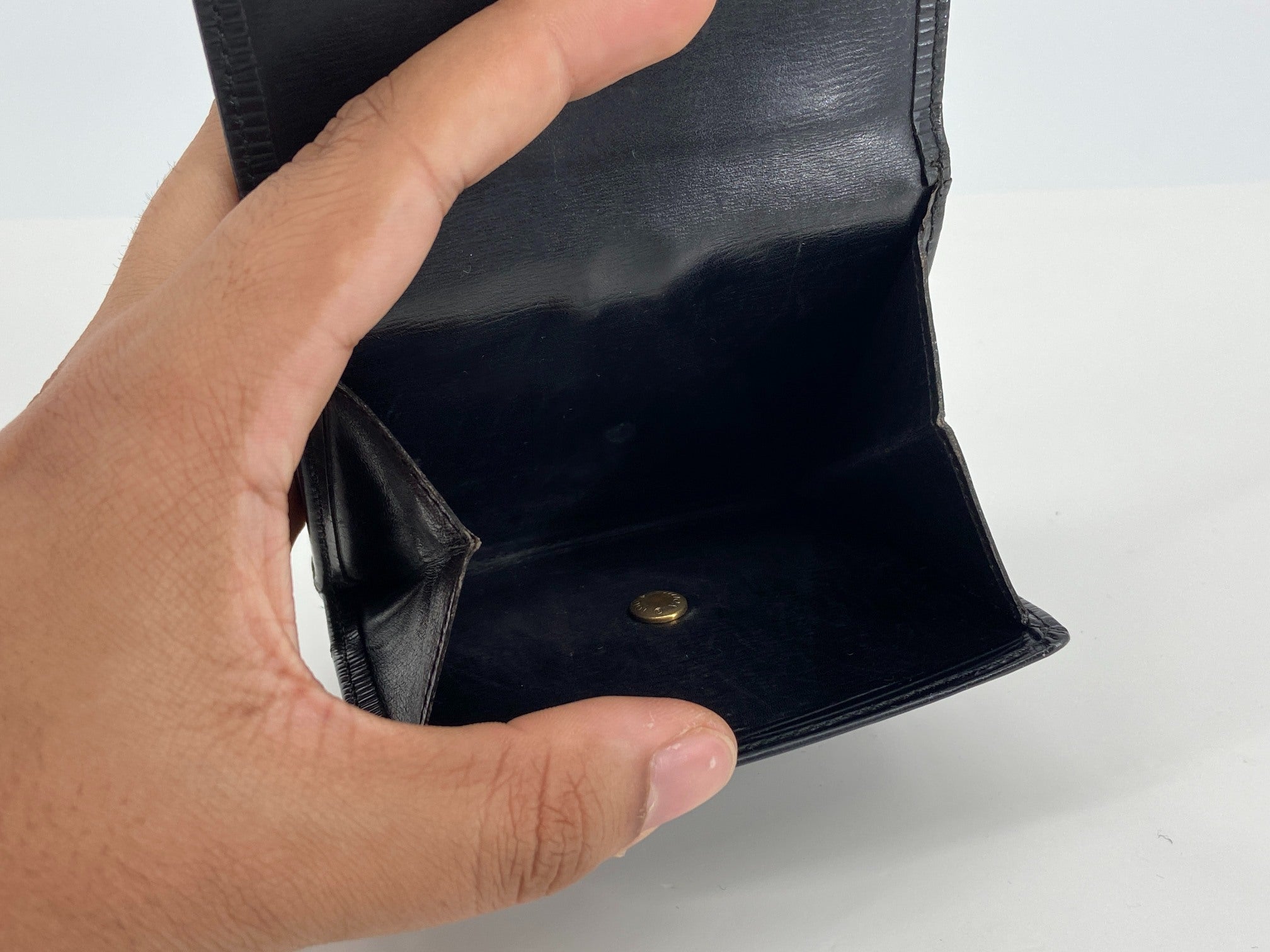 Louis Vuitton Elise Wallet Black Epi Leather