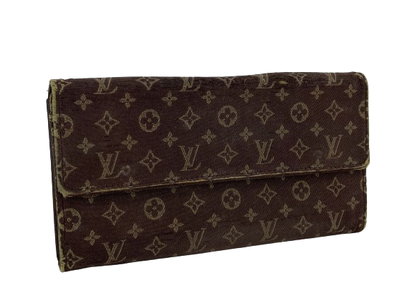 Louis Vuitton Sarah Wallet Brown Mini Lin Monogram