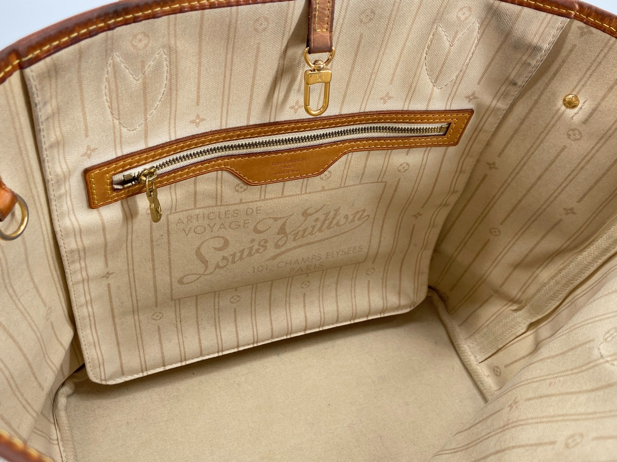 Louis Vuitton Neverfull MM Damier Azur Canvas