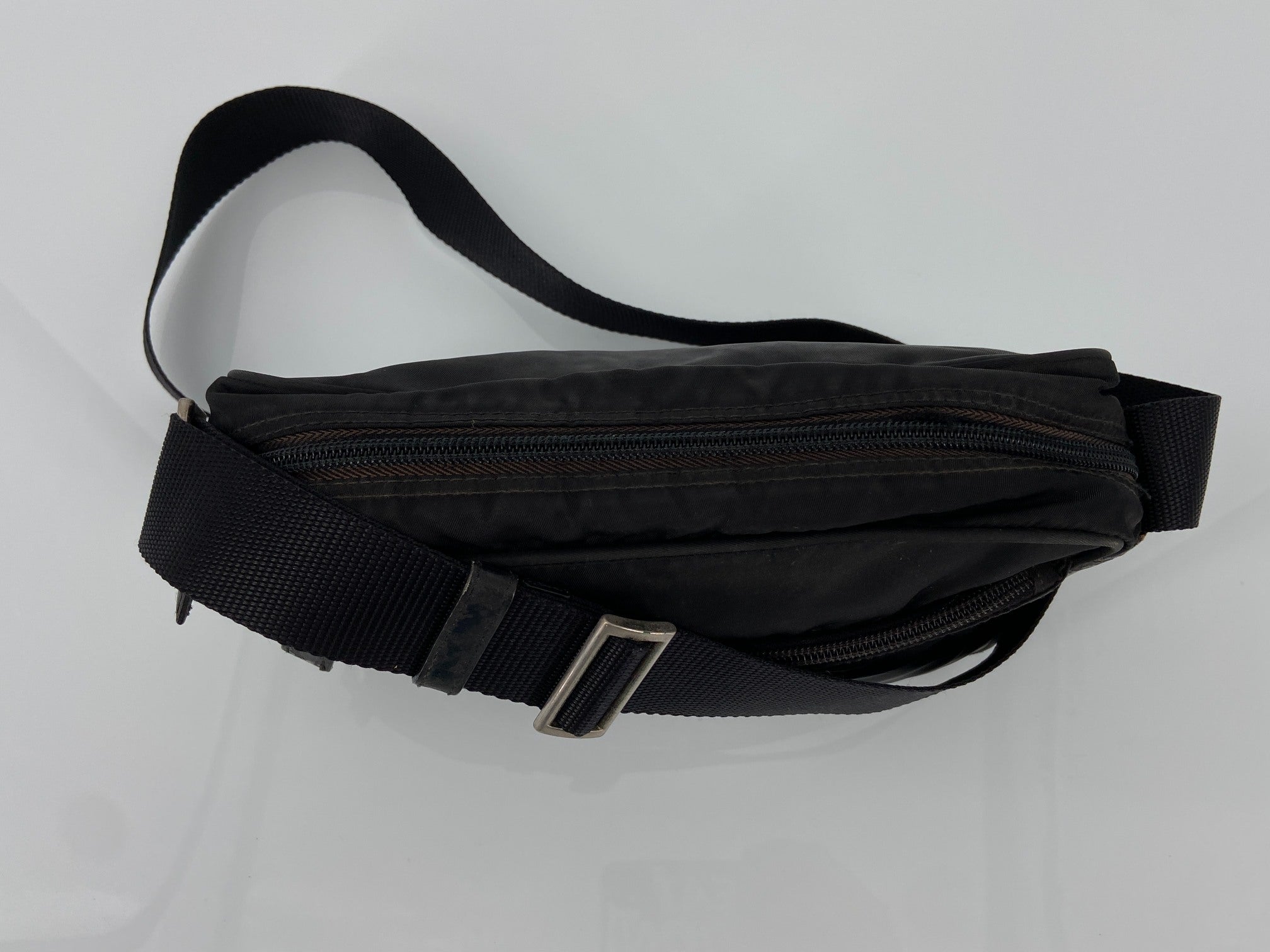 Prada BT0167 Vela Sport Nylon Shoulder / Messenger Bag Black