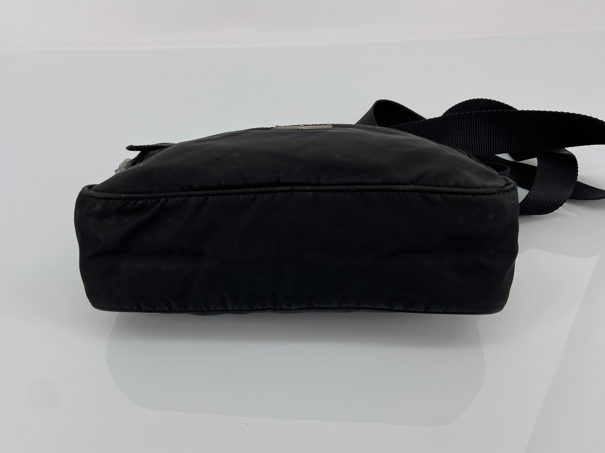 Prada BT0167 Vela Sport Nylon Shoulder / Messenger Bag Black