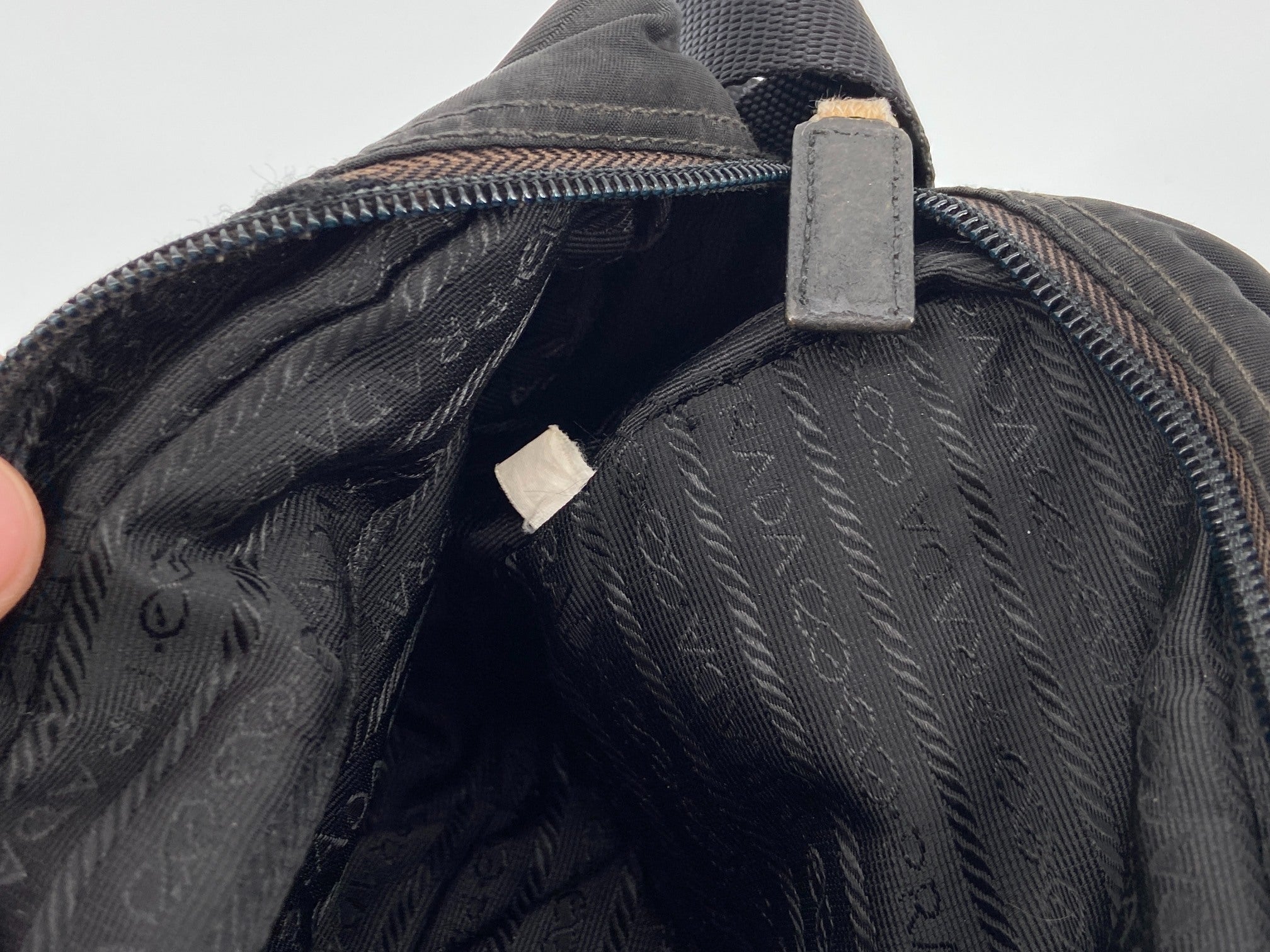 Prada BT0167 Vela Sport Nylon Shoulder / Messenger Bag Black