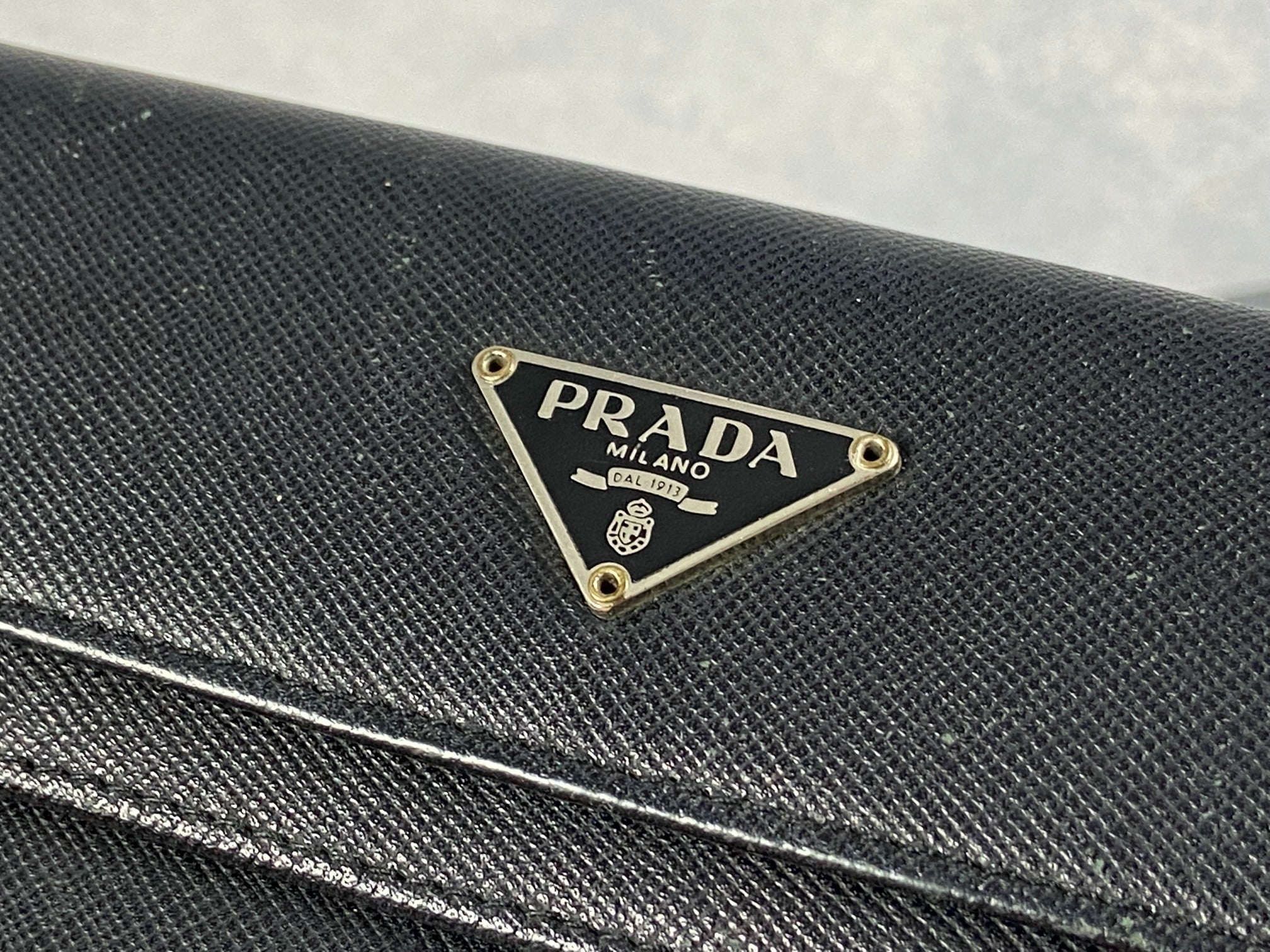 Prada Saffiano Leather Wallet Black