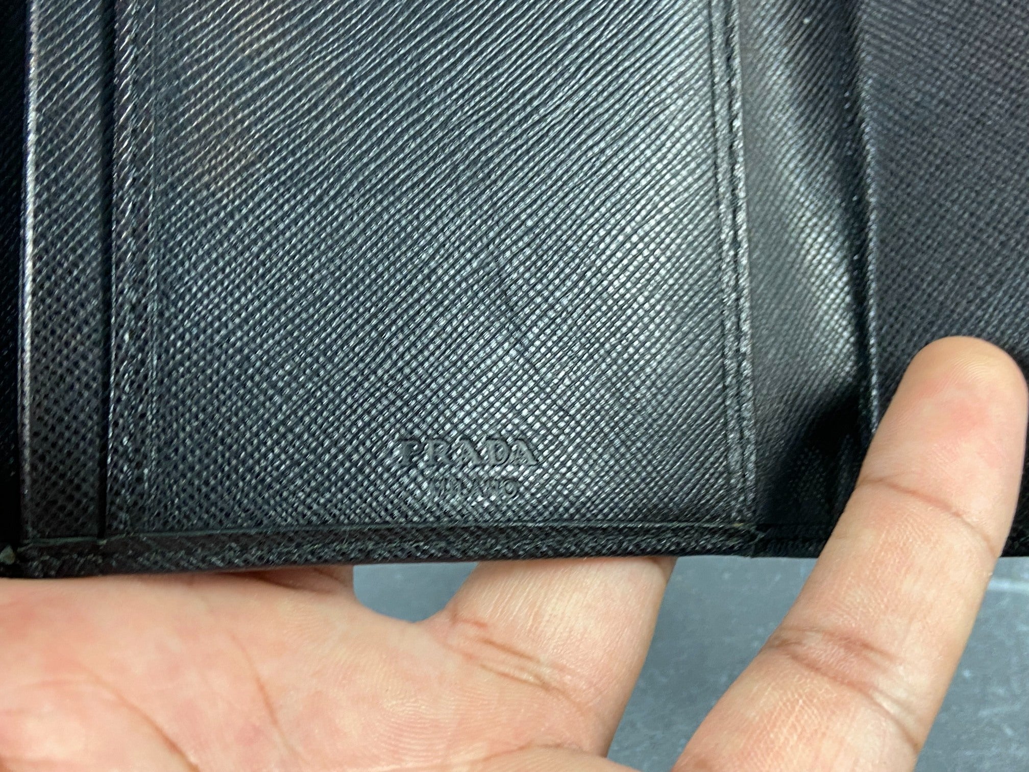 Prada Saffiano Leather Wallet Black