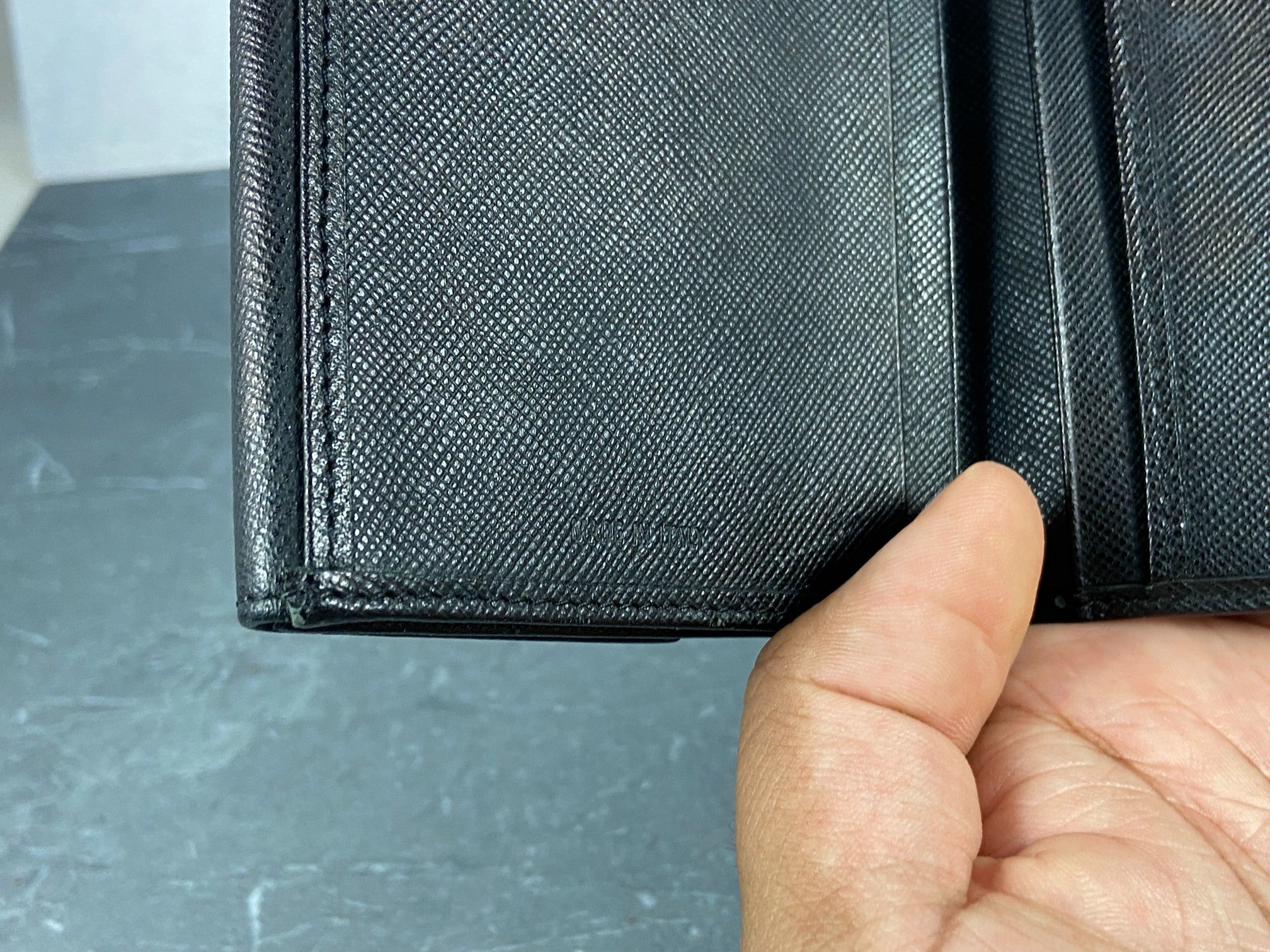 Prada Saffiano Leather Wallet Black