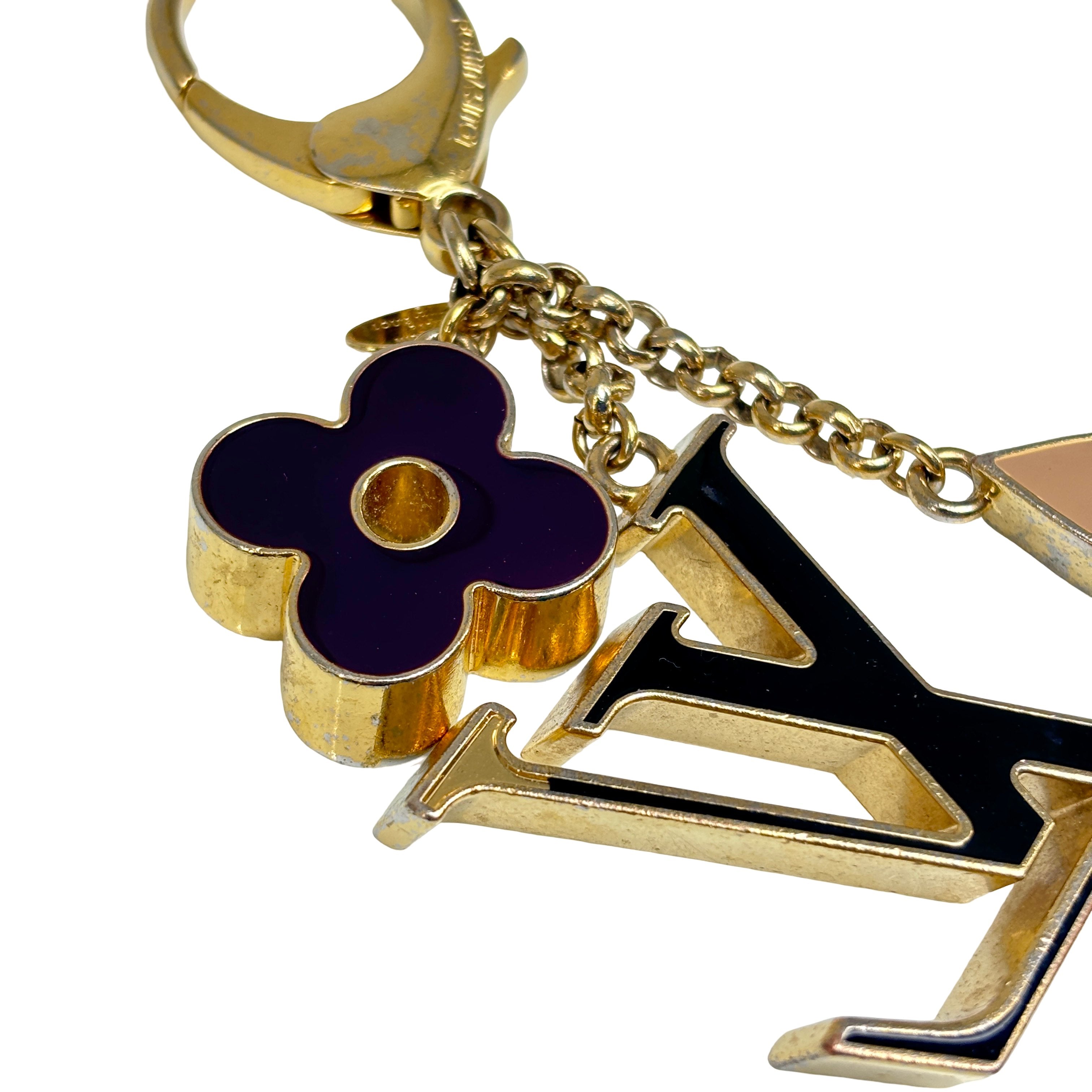 Louis Vuitton Bag Charm Gold Metal
