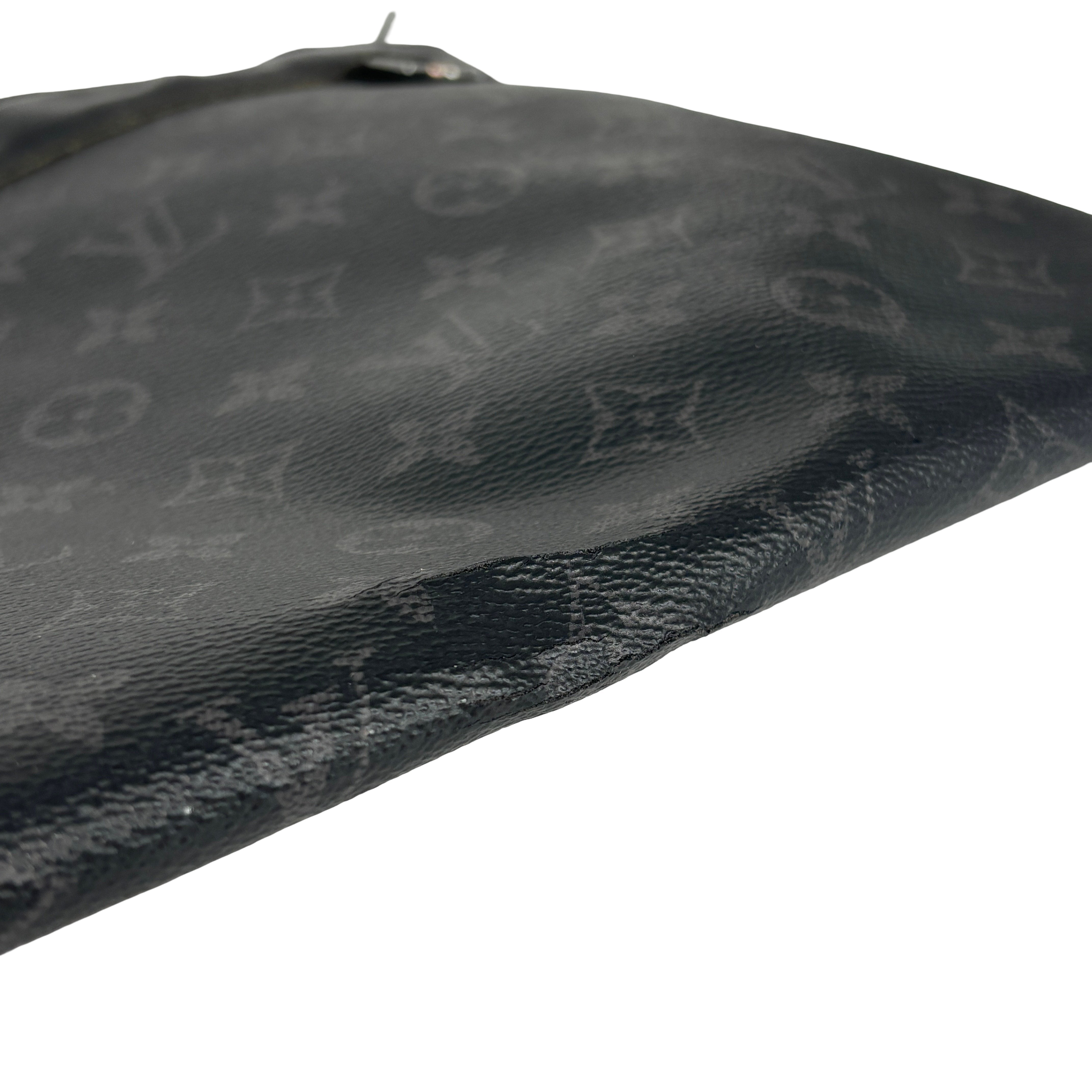 Louis Vuitton Pochette Voyage MM Black Monogram Eclipse Canvas