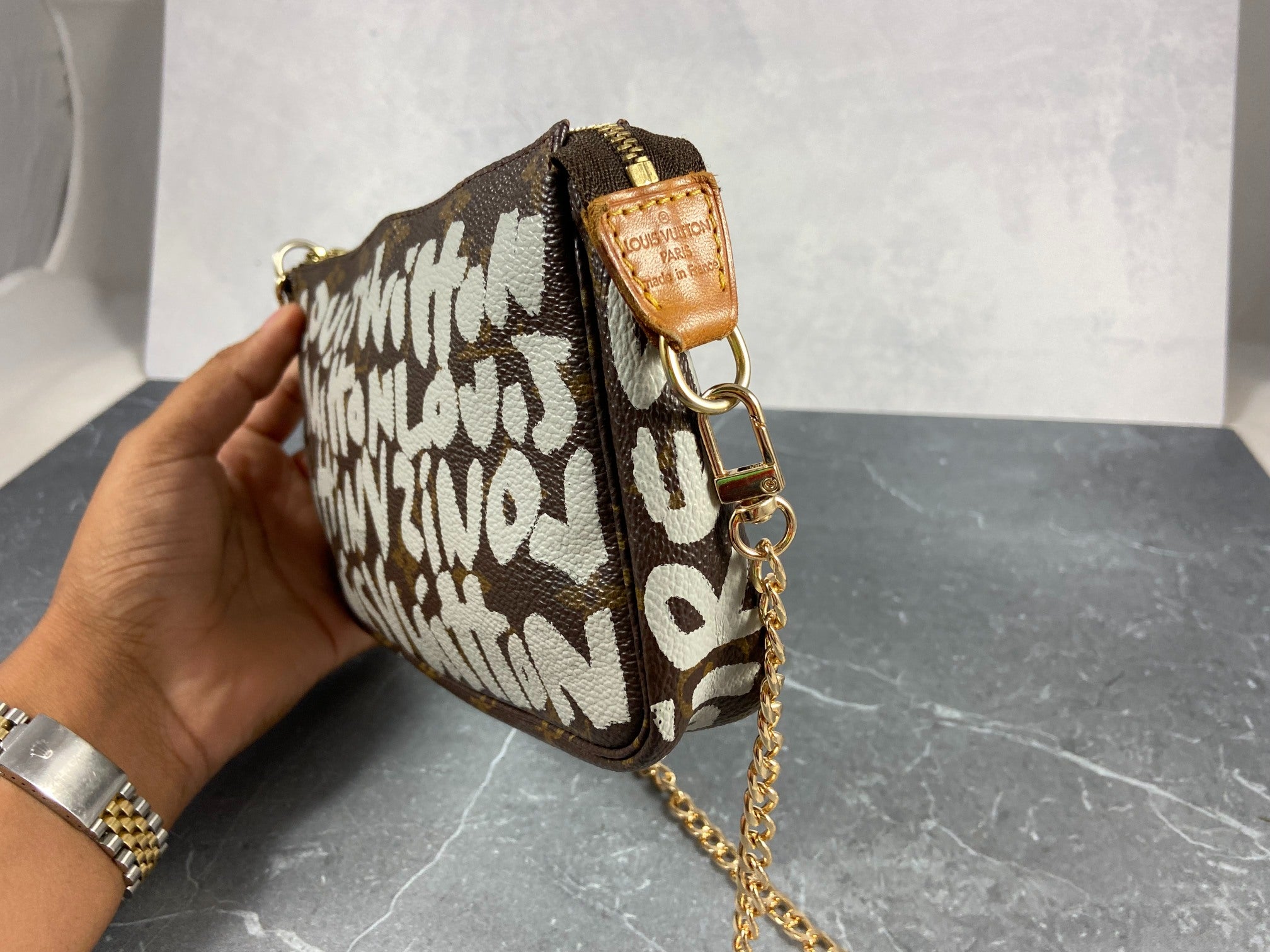 Louis Vuitton x Stephen Sprouse Pochette Accessoires Graffiti White