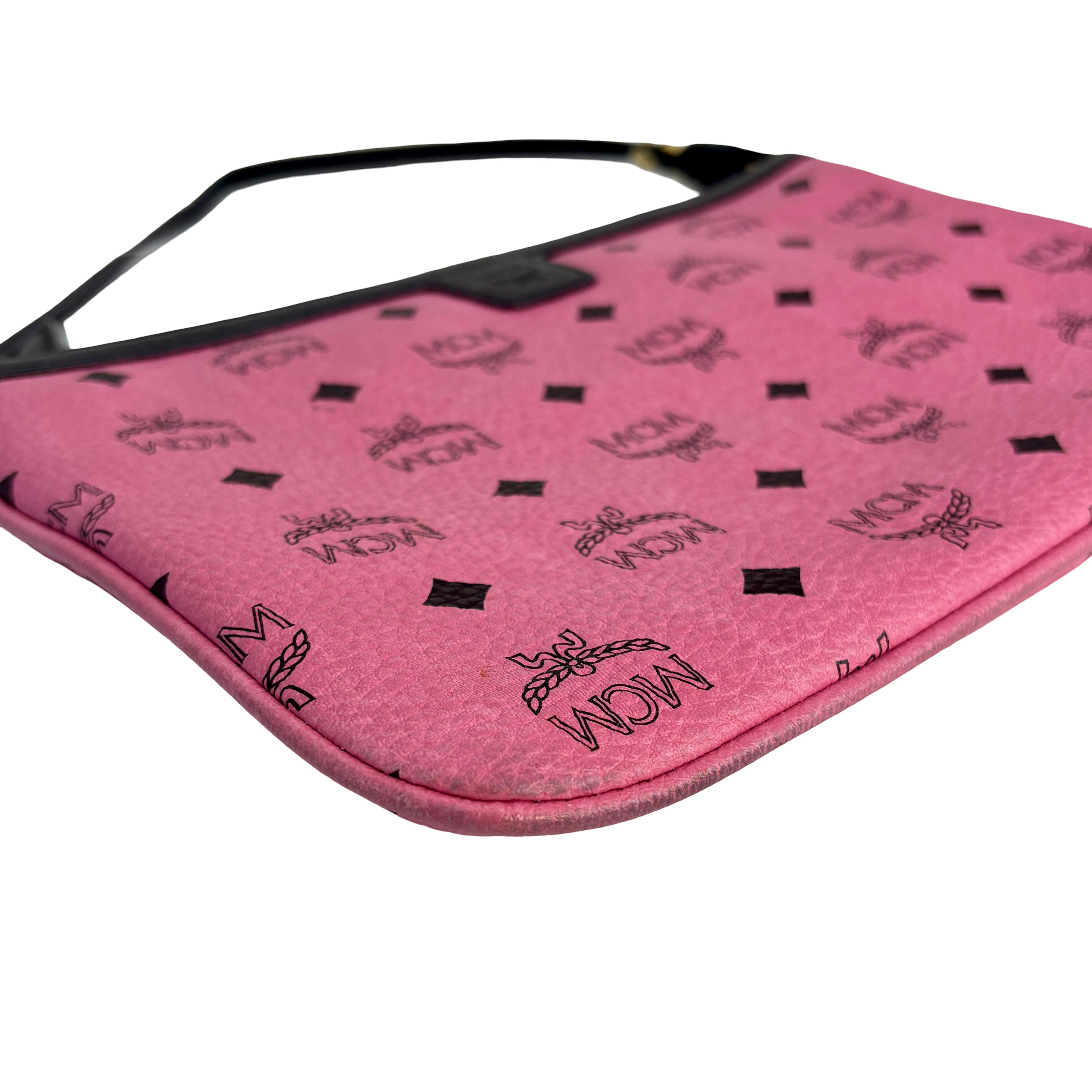 MCM Liz Accessory Pouch / Clutch Pink Visetos Monogram