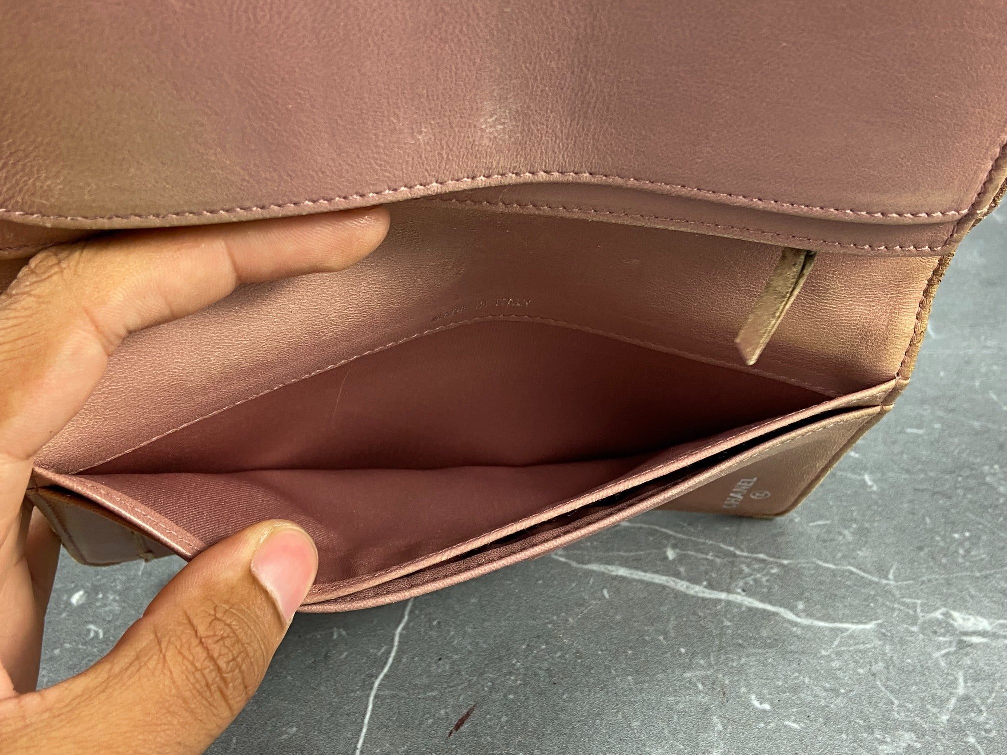 Chanel CC Camélia Long Wallet Black Leather