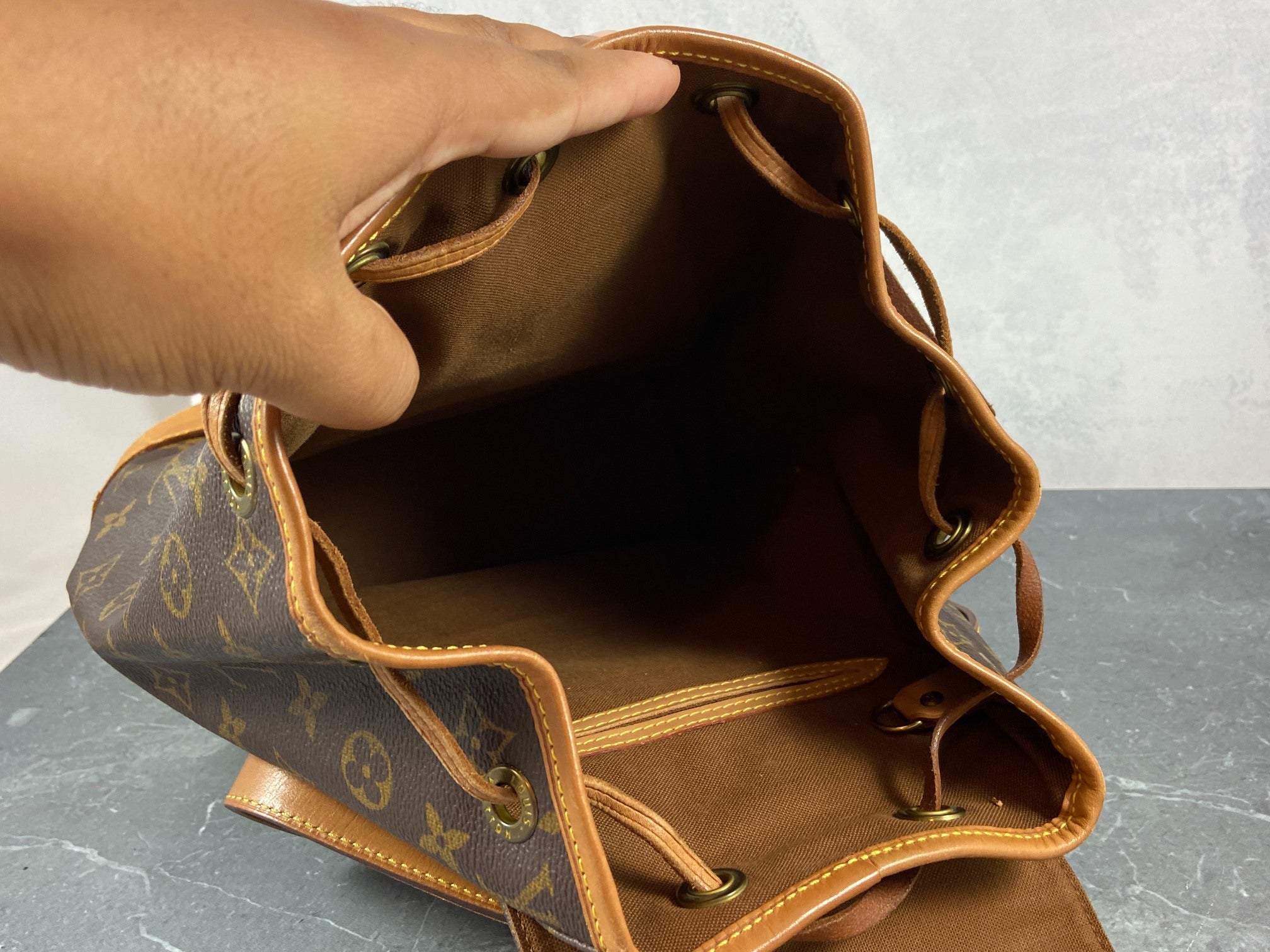 Louis Vuitton Montsouris MM Backpack Monogram Canvas