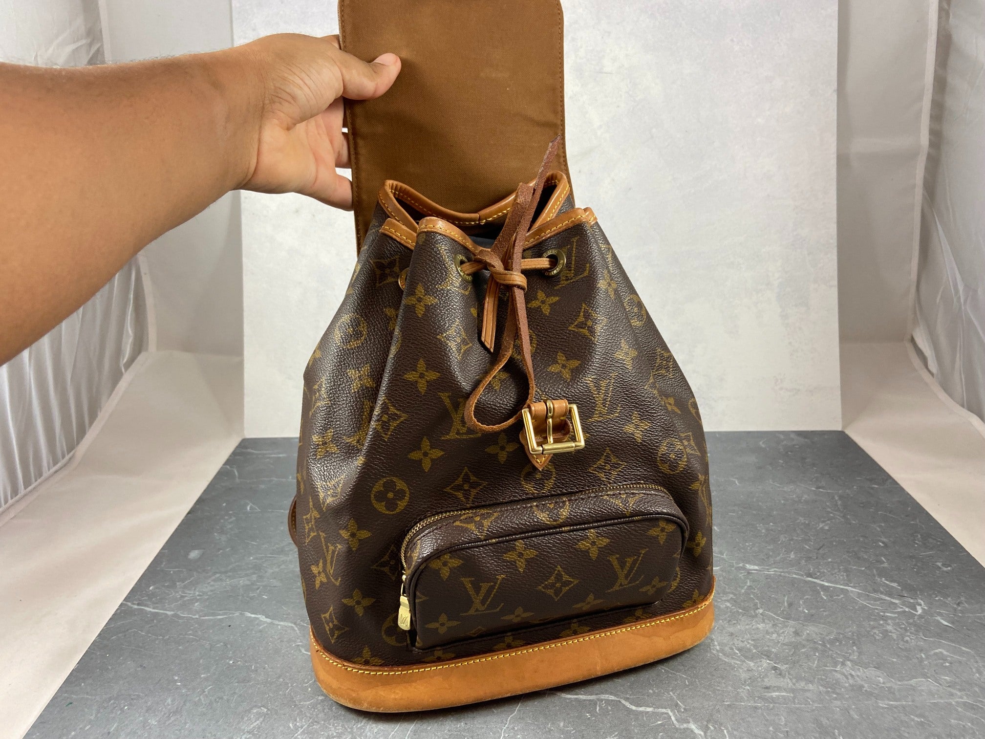 Louis Vuitton Montsouris MM Backpack Monogram Canvas