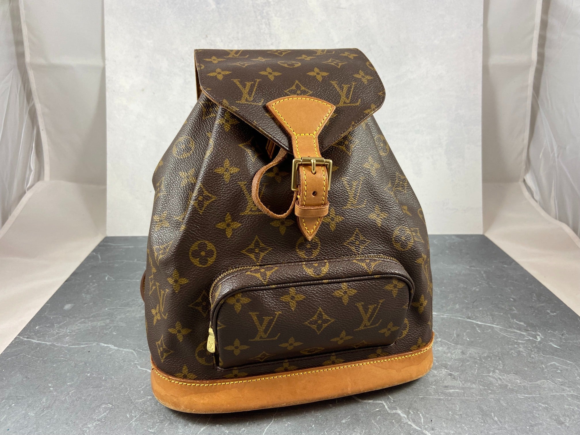 Louis Vuitton Montsouris MM Backpack Monogram Canvas