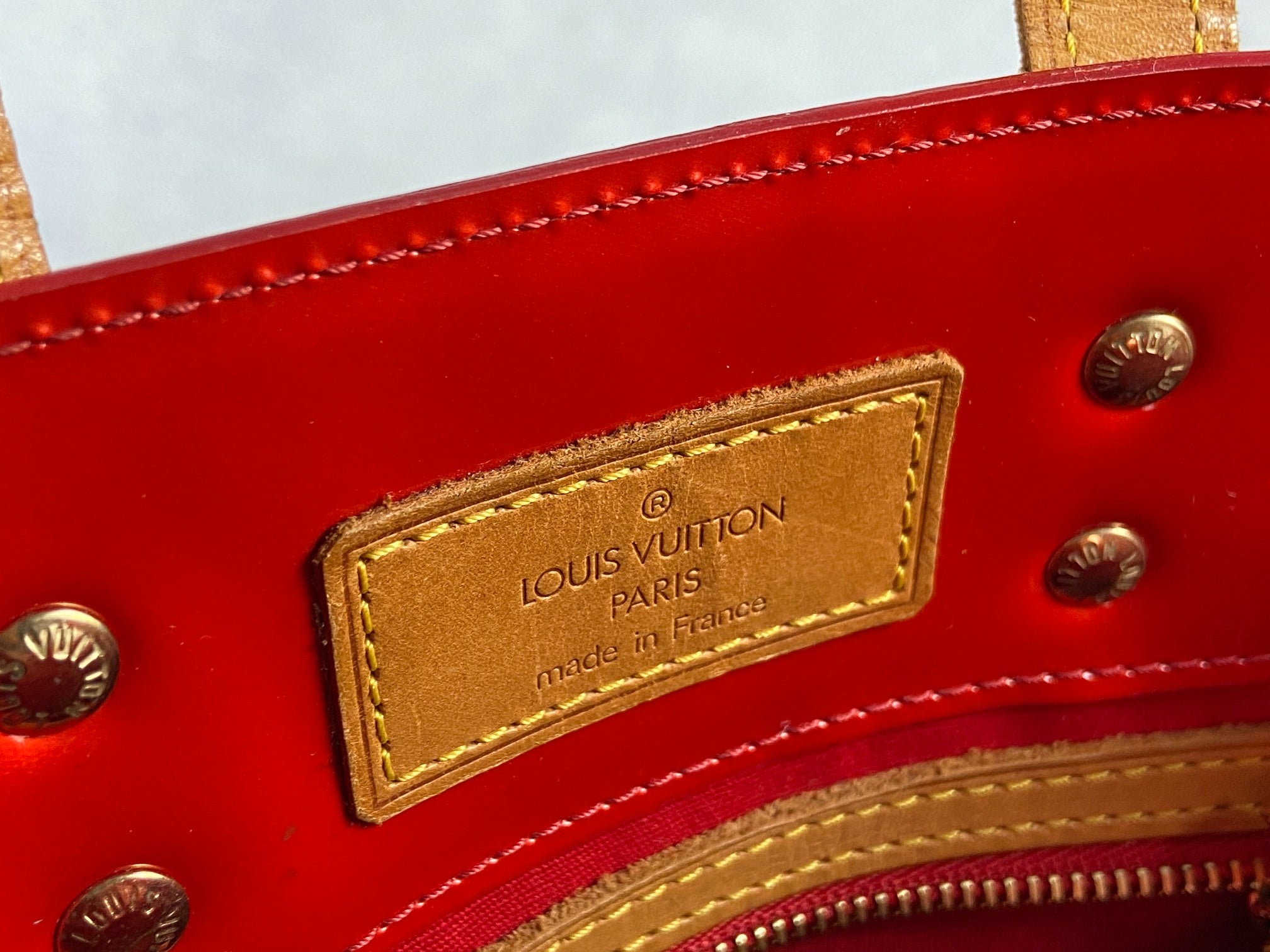 Louis Vuitton Reade PM Red Vernis Leather