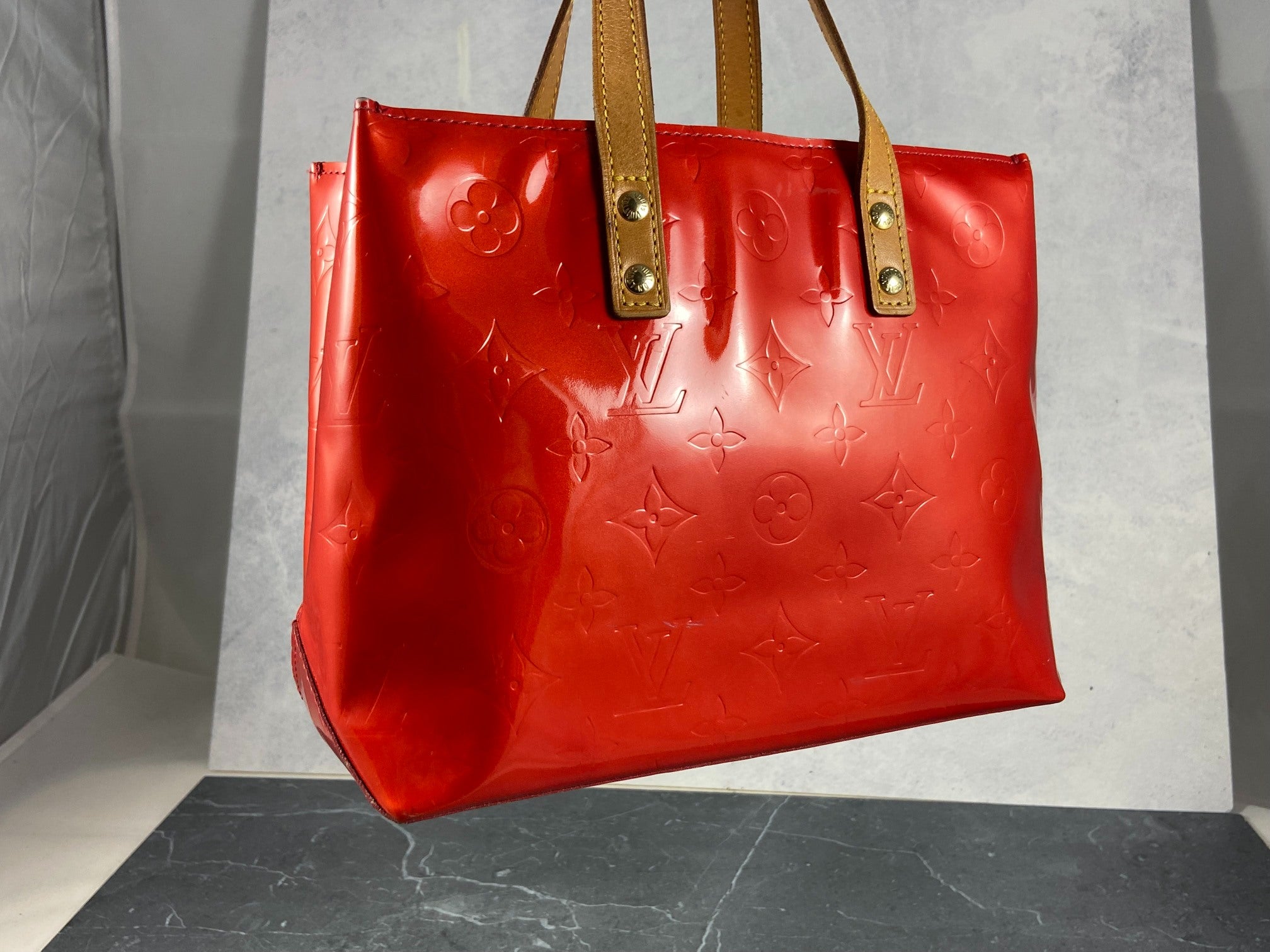 Louis Vuitton Reade PM Red Vernis Leather