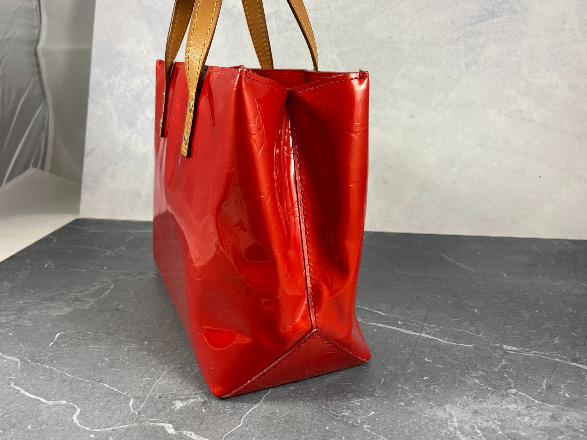 Louis Vuitton Reade PM Red Vernis Leather