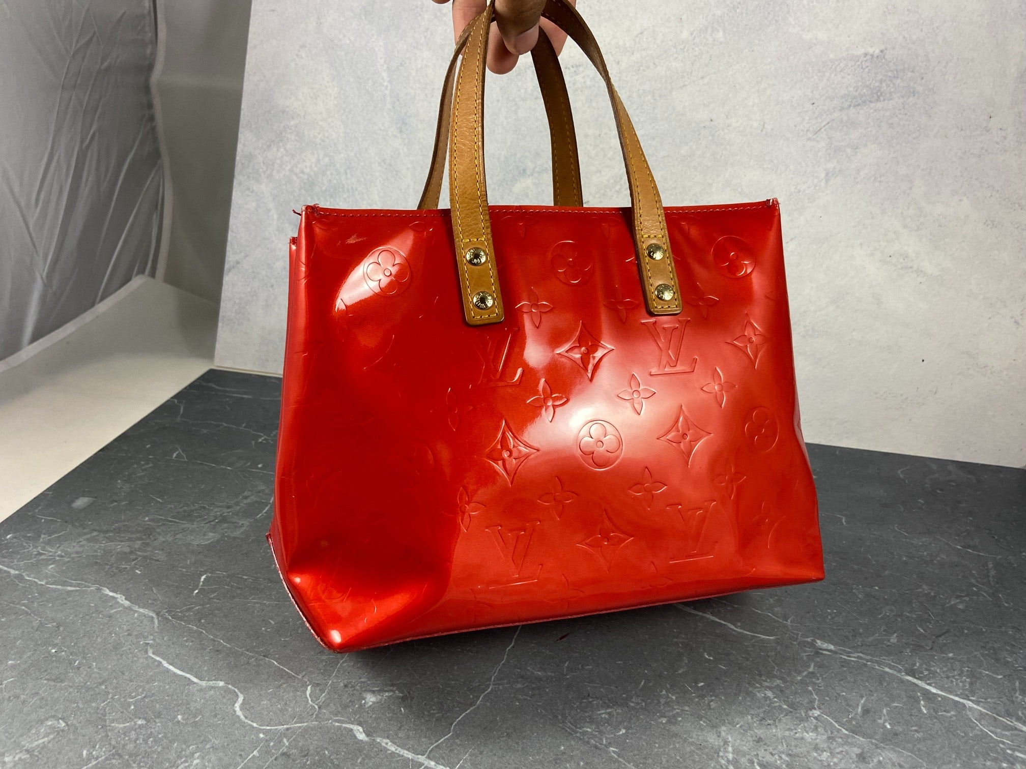 Louis Vuitton Reade PM Red Vernis Leather