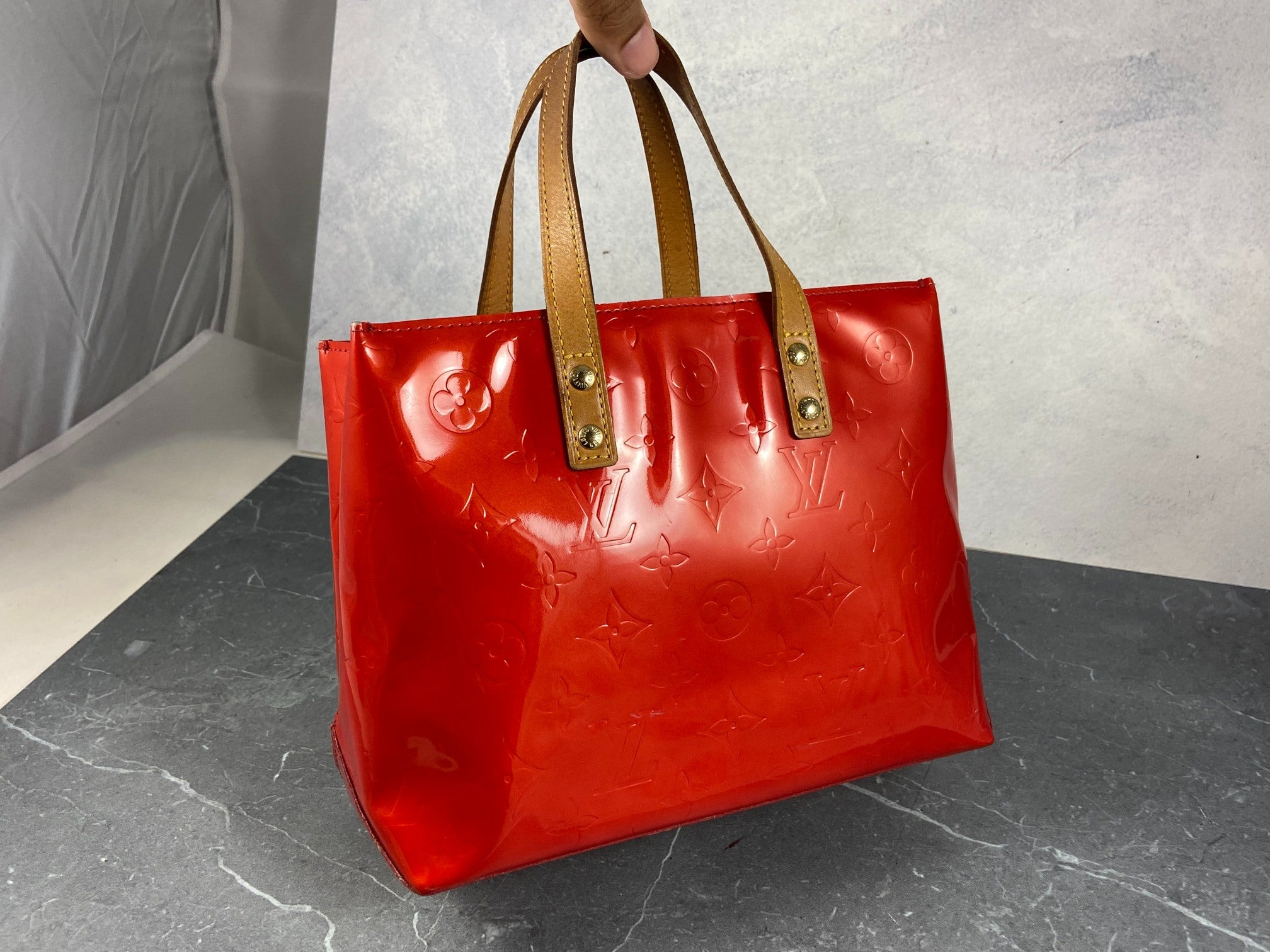 Louis Vuitton Reade PM Red Vernis Leather