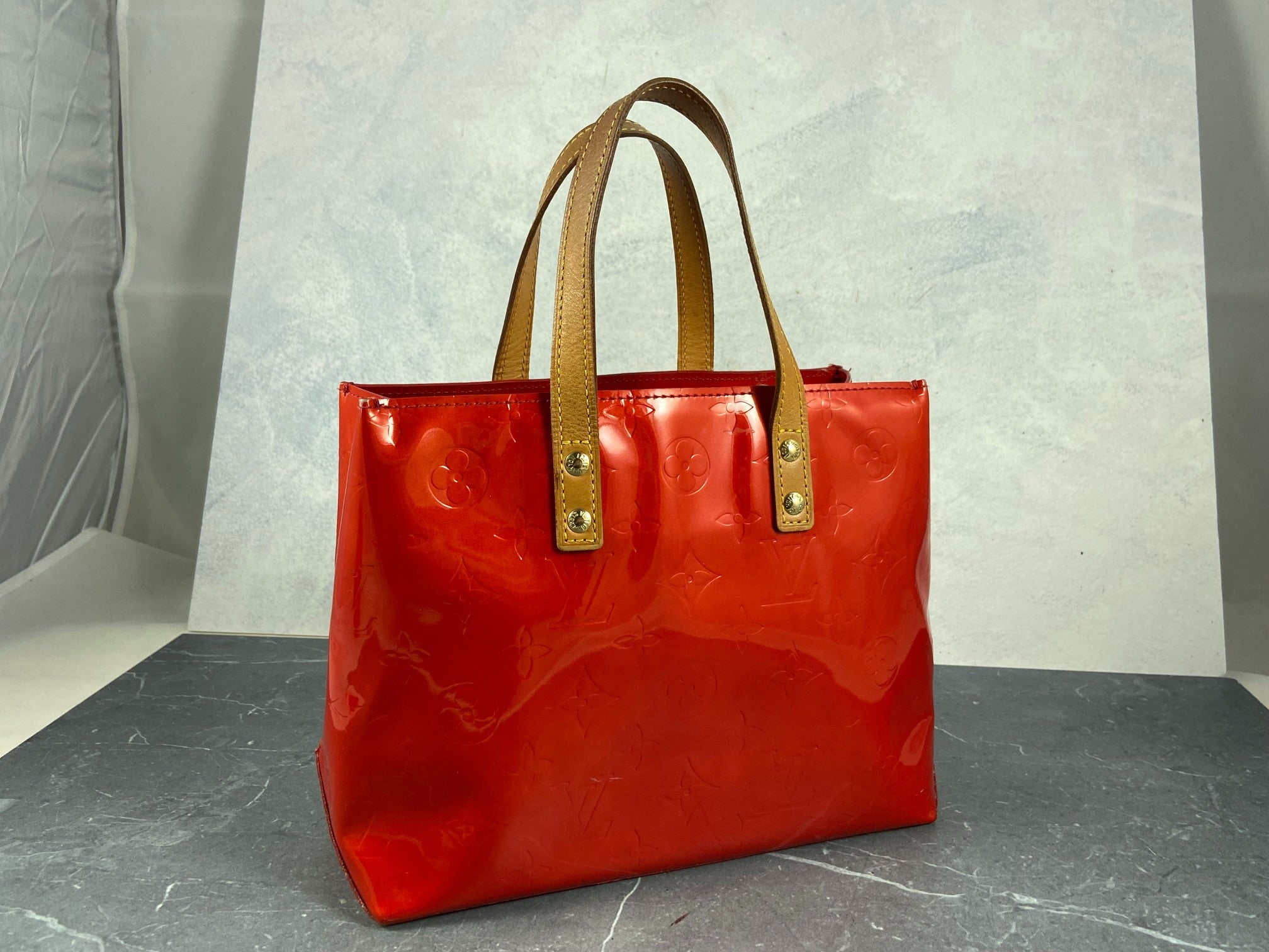 Louis Vuitton Reade PM Red Vernis Leather
