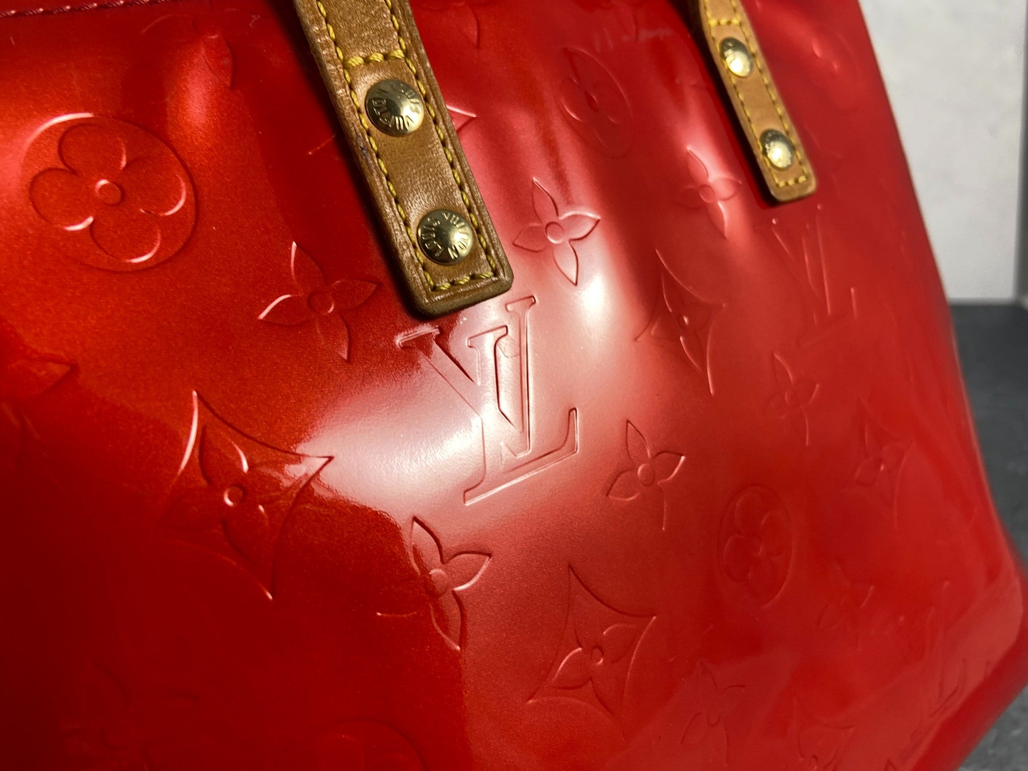 Louis Vuitton Reade PM Red Vernis Leather