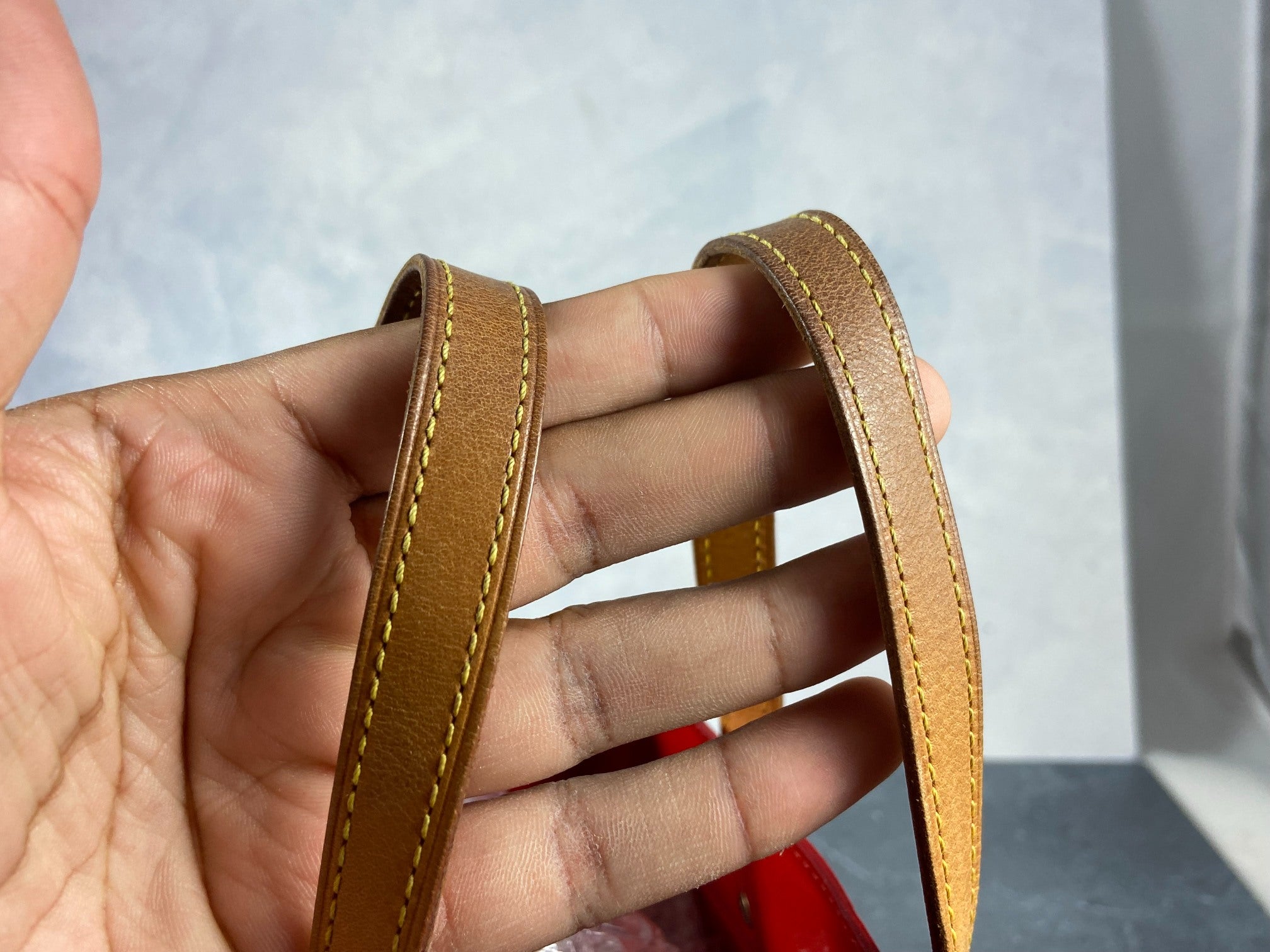 Louis Vuitton Reade PM Red Vernis Leather