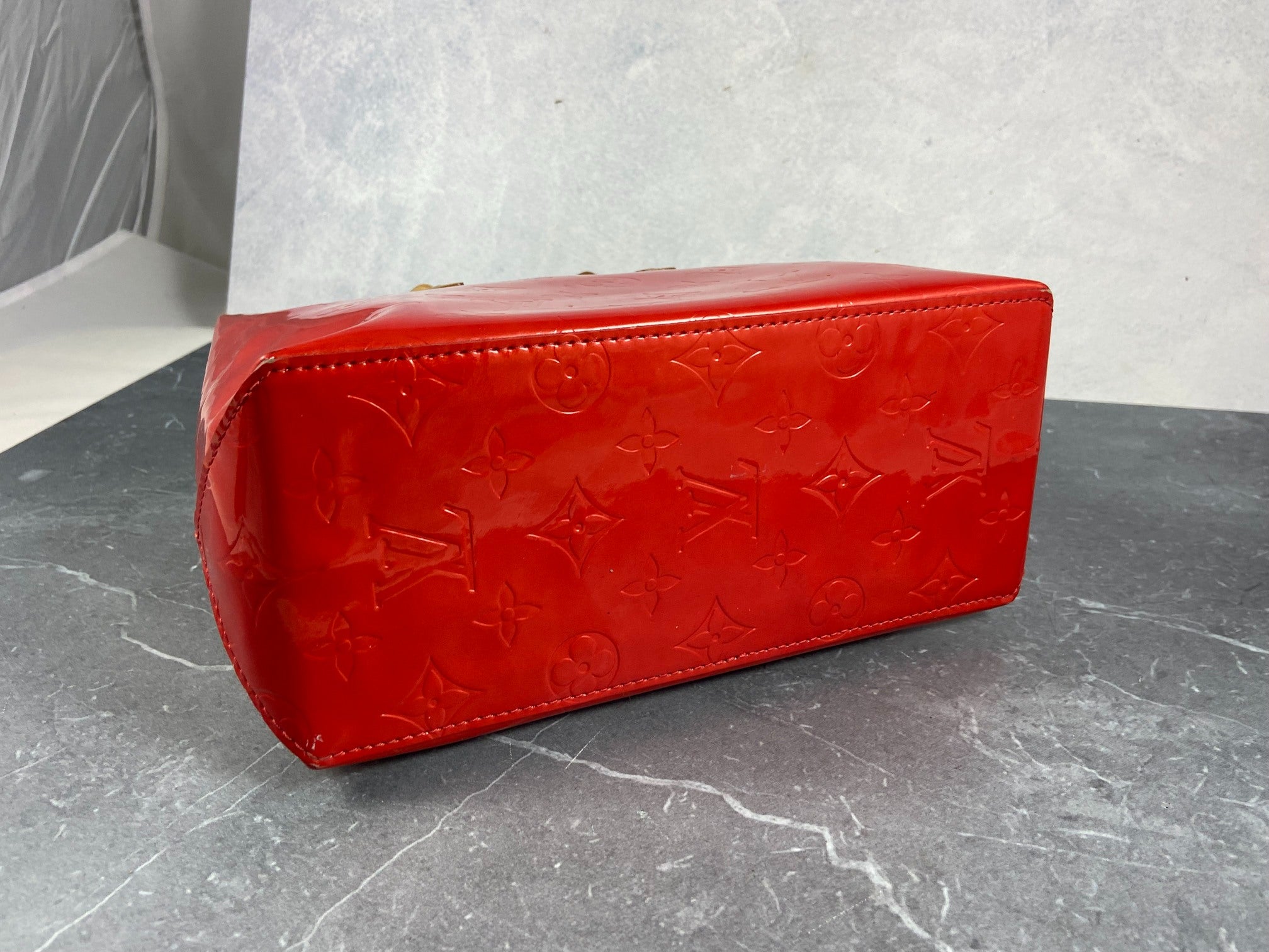 Louis Vuitton Reade PM Red Vernis Leather