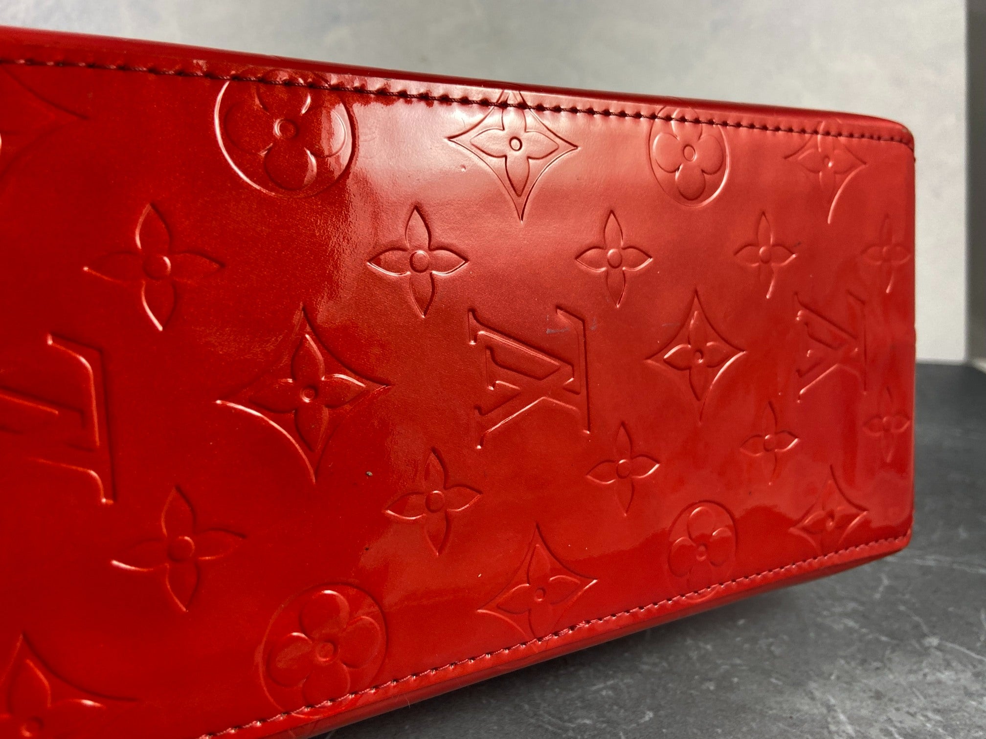 Louis Vuitton Reade PM Red Vernis Leather