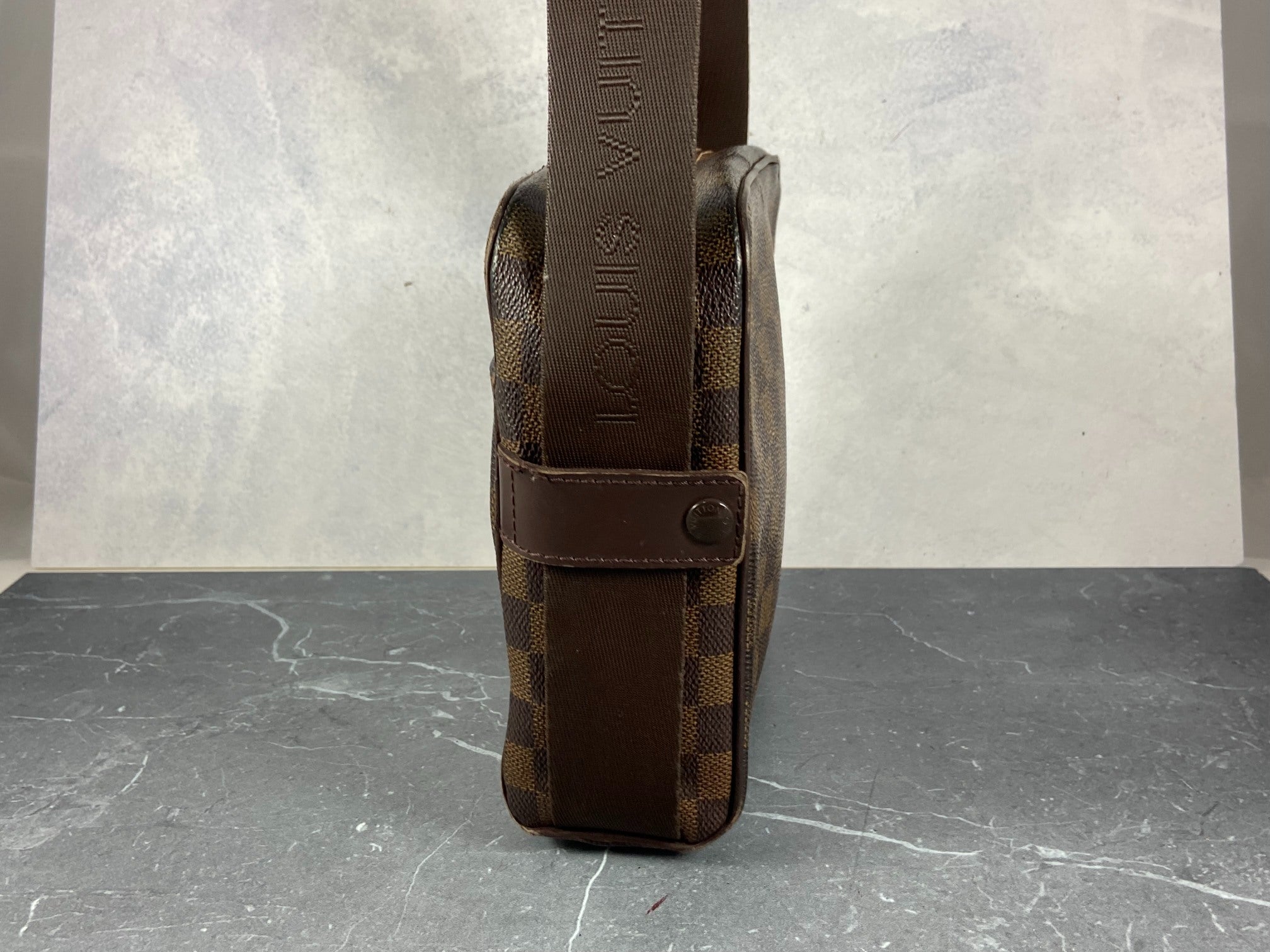 Louis Vuitton Olav PM Messenger Bag Damier Ebene Canvas