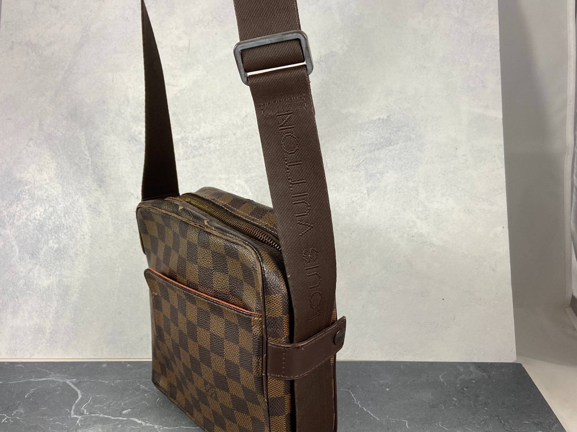 Louis Vuitton Olav PM Messenger Bag Damier Ebene Canvas