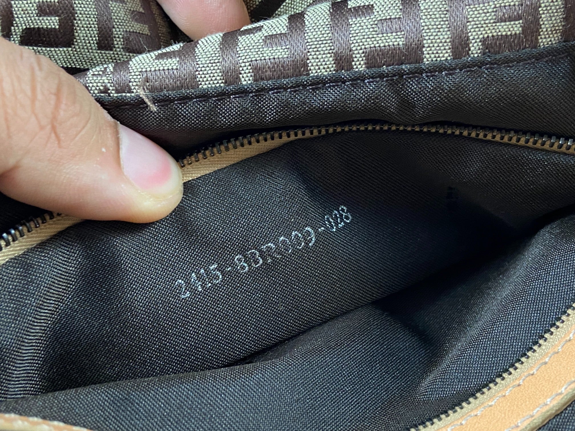 Fendi Mamma Baguette Bag Beige Zucchino Monogram